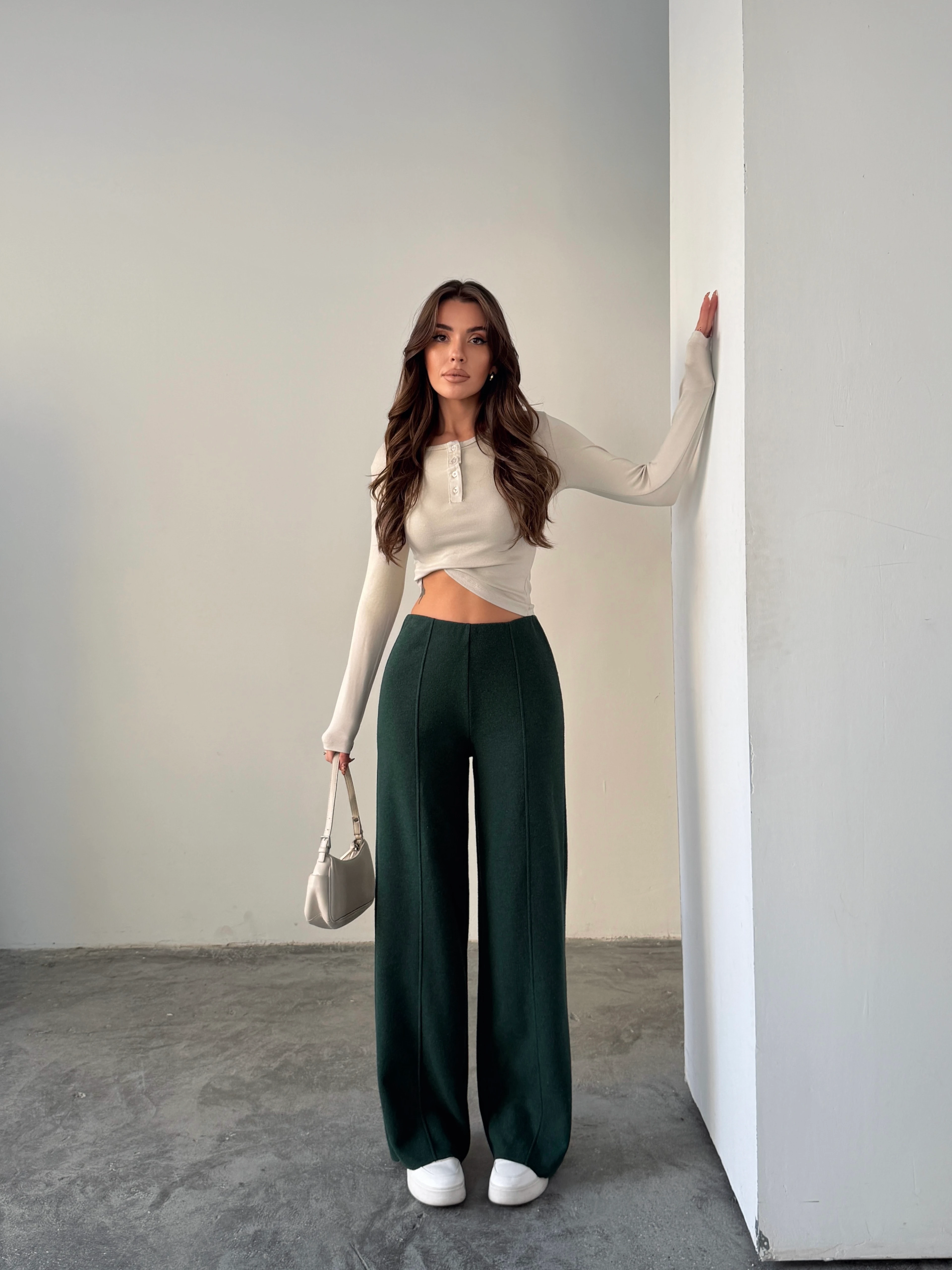 Çimalı Bel Lastik Selanik Pantolon