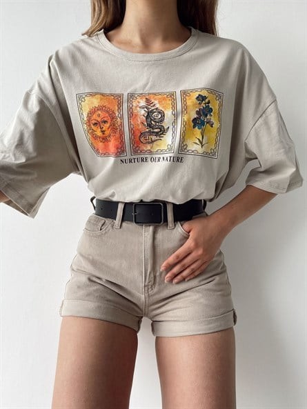 Nature Our Oversize Bf Basic Bej