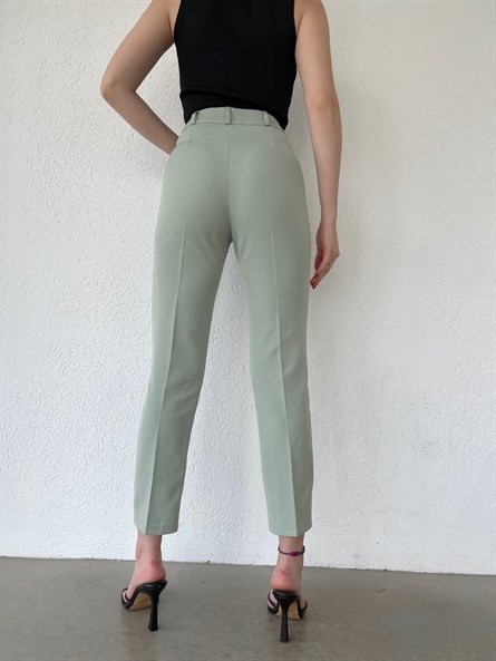 Kumaş Havuç Pantolon Mint