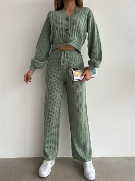 Yumoş Triko Hırka Mint
