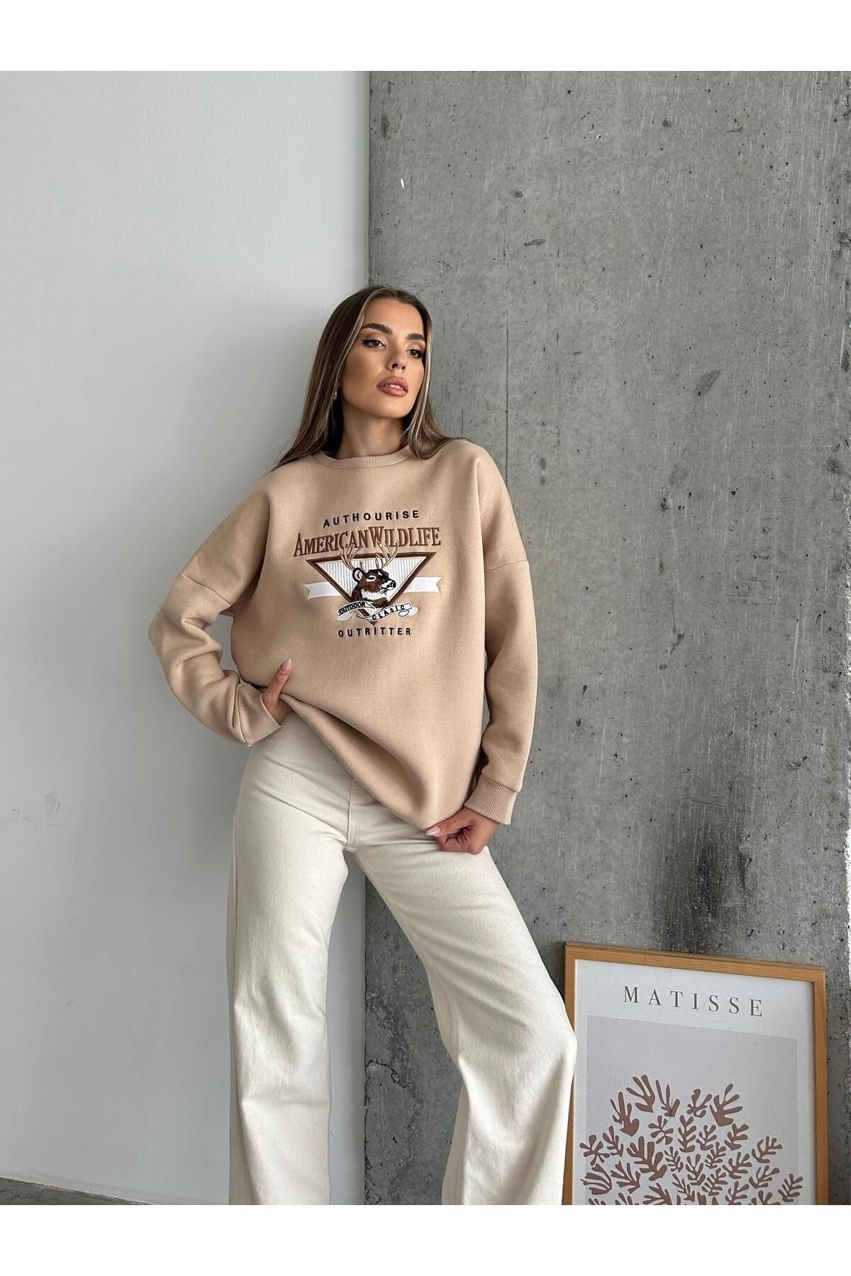 Amerıcan Wılder Sweatshirt Vizon