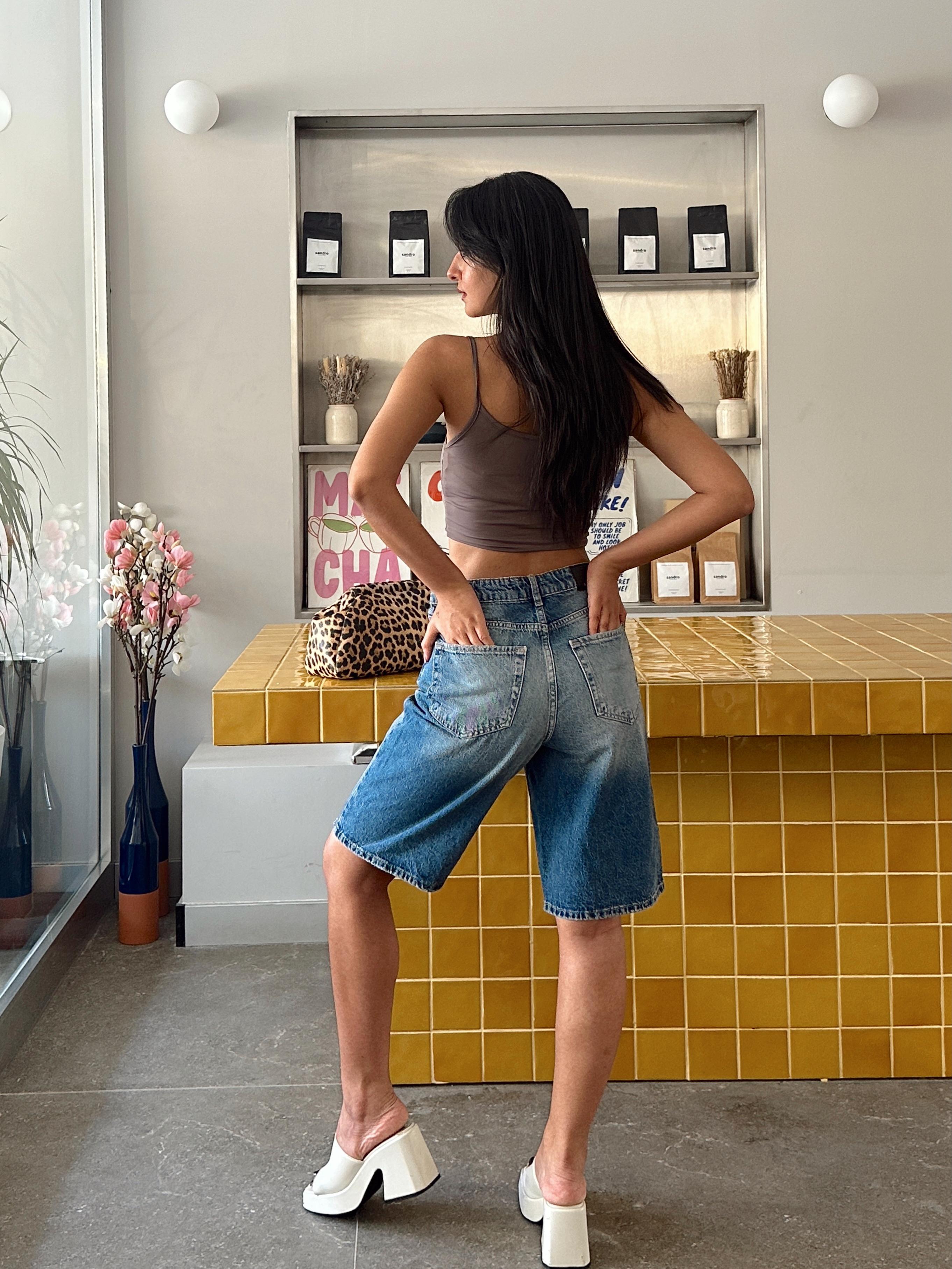 Denim Bermuda  - Mavi