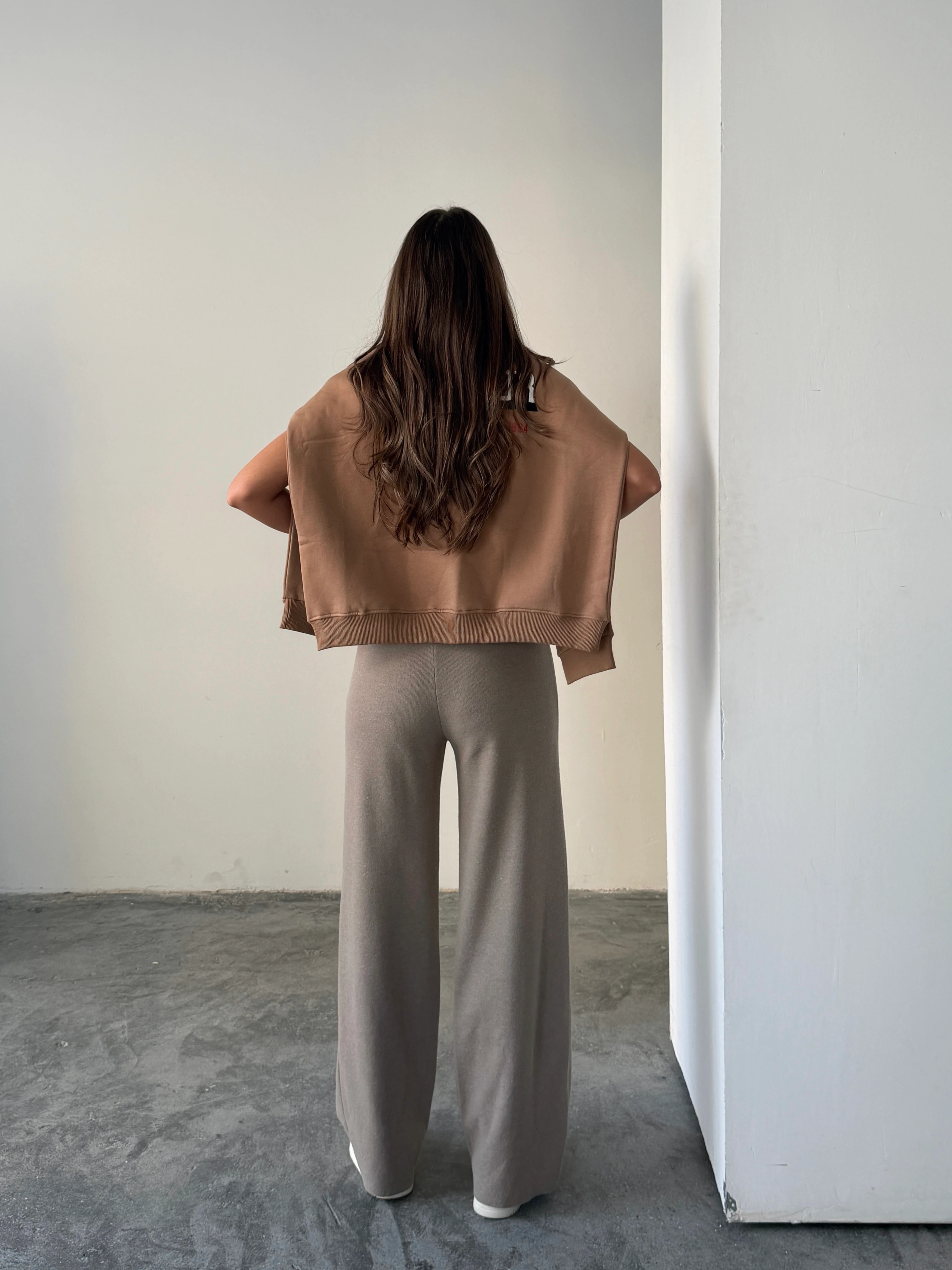 Çimalı Bel Lastik Selanik Pantolon - Bej