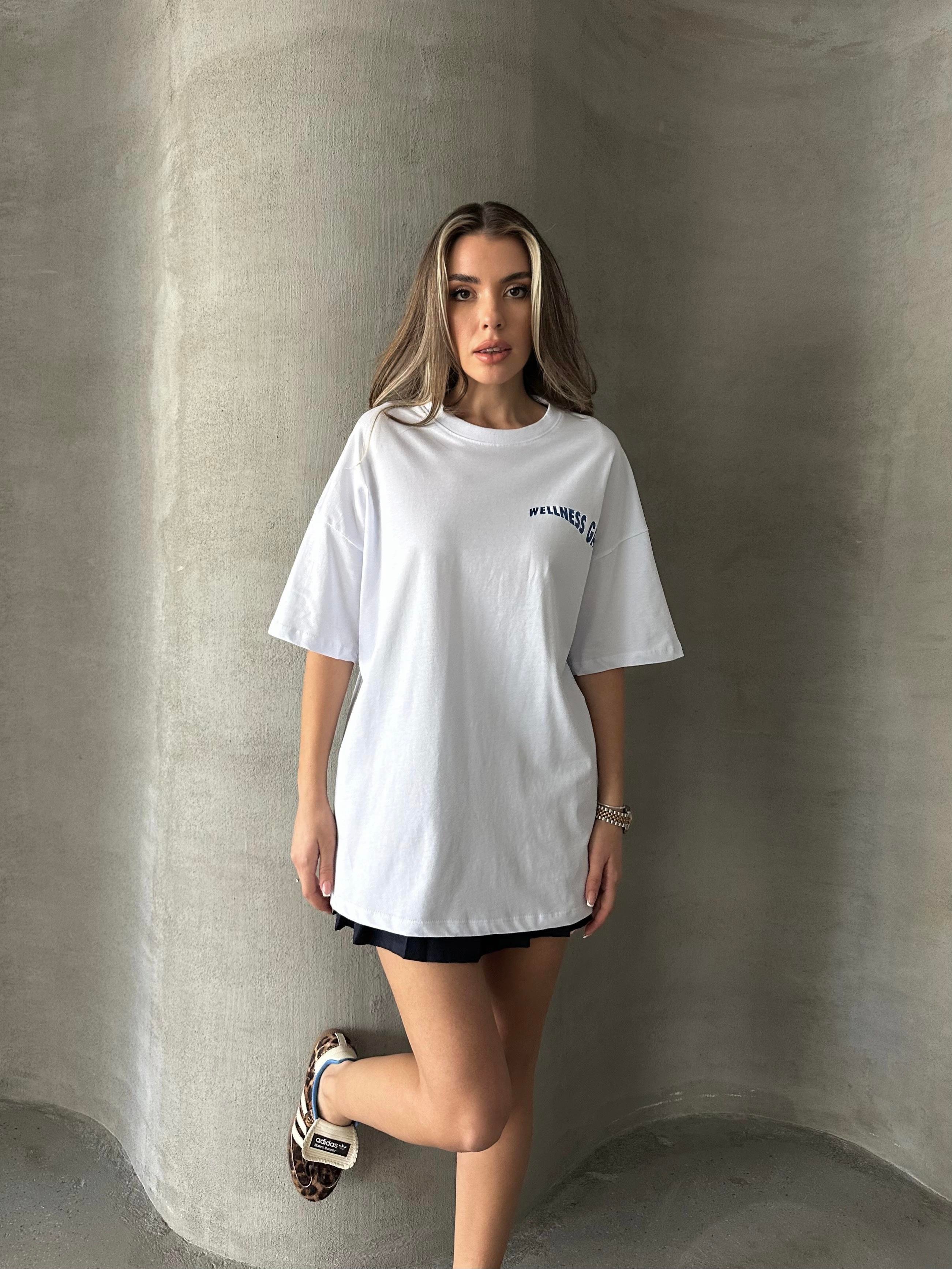 Wellness Gang Baskılı Tshirt Beyaz