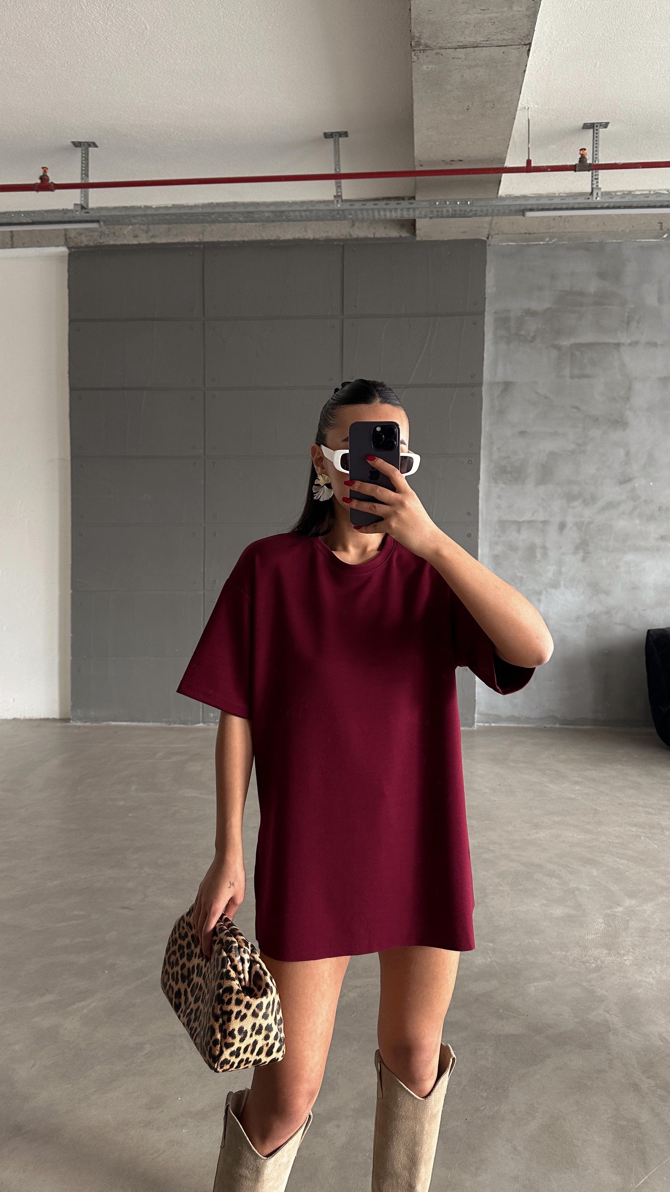 Oversize Basic - Bordo