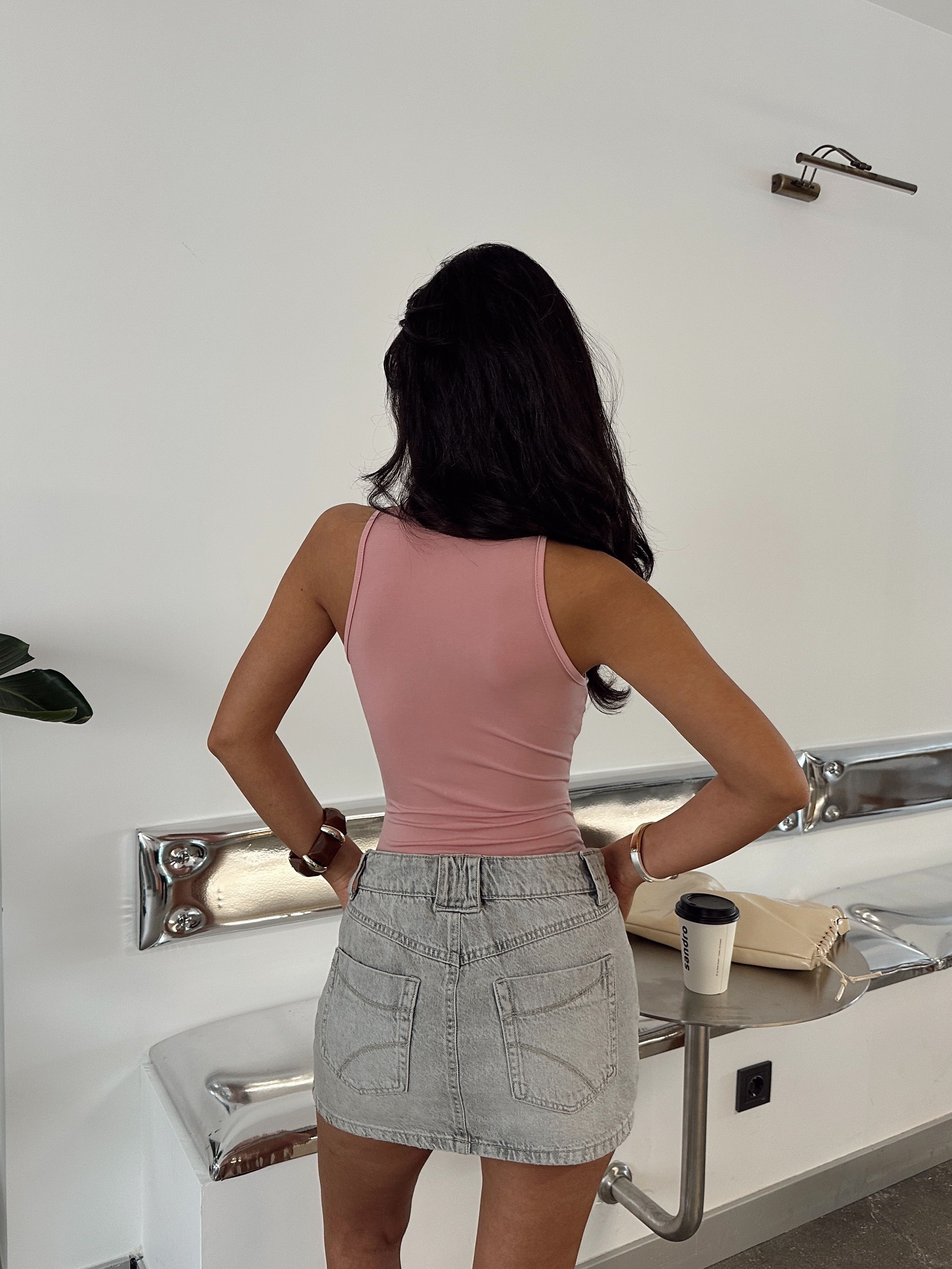 Zoe Bodysuit Pembe