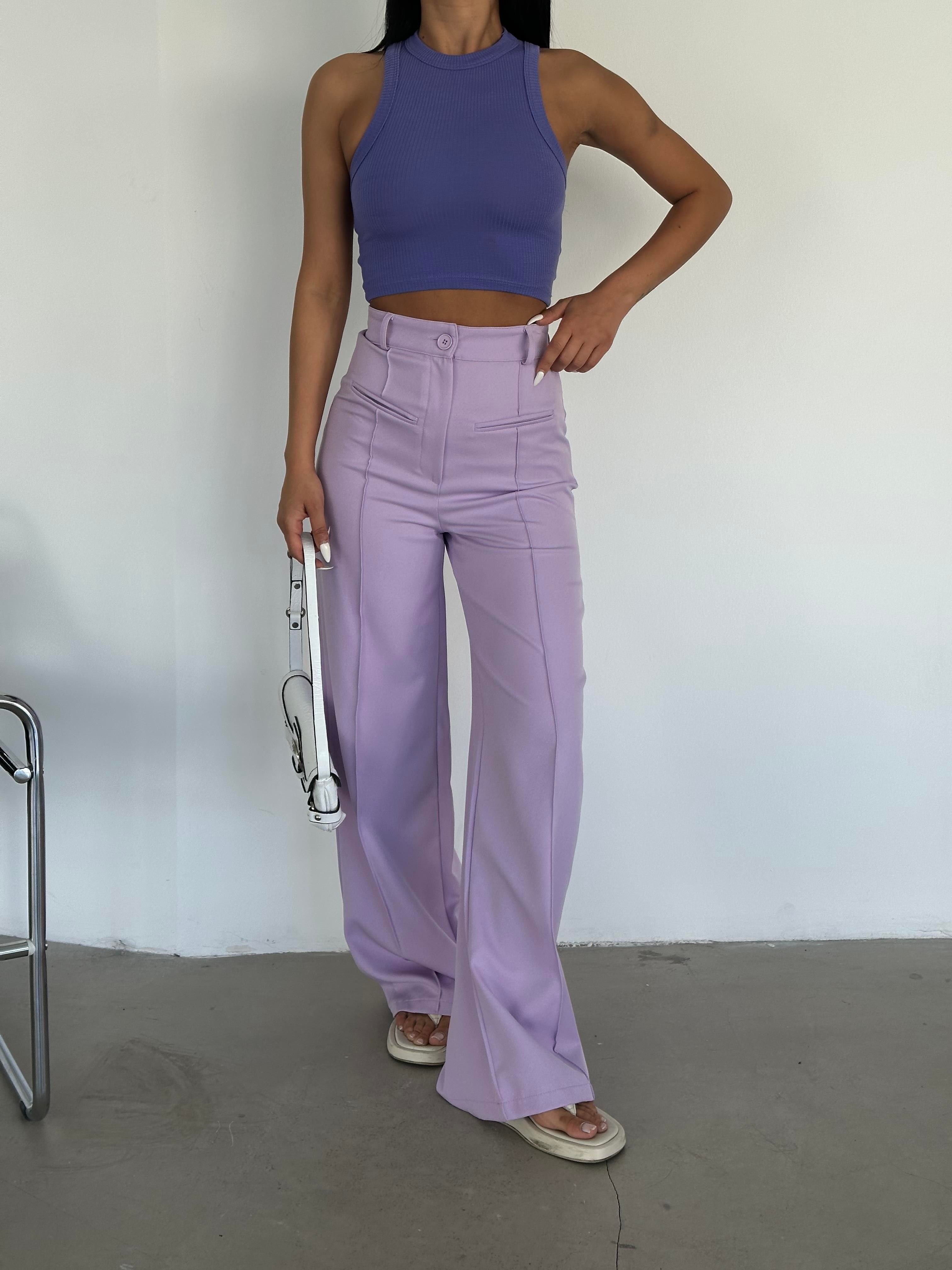 Halter Yaka Fitilli Crop Mor