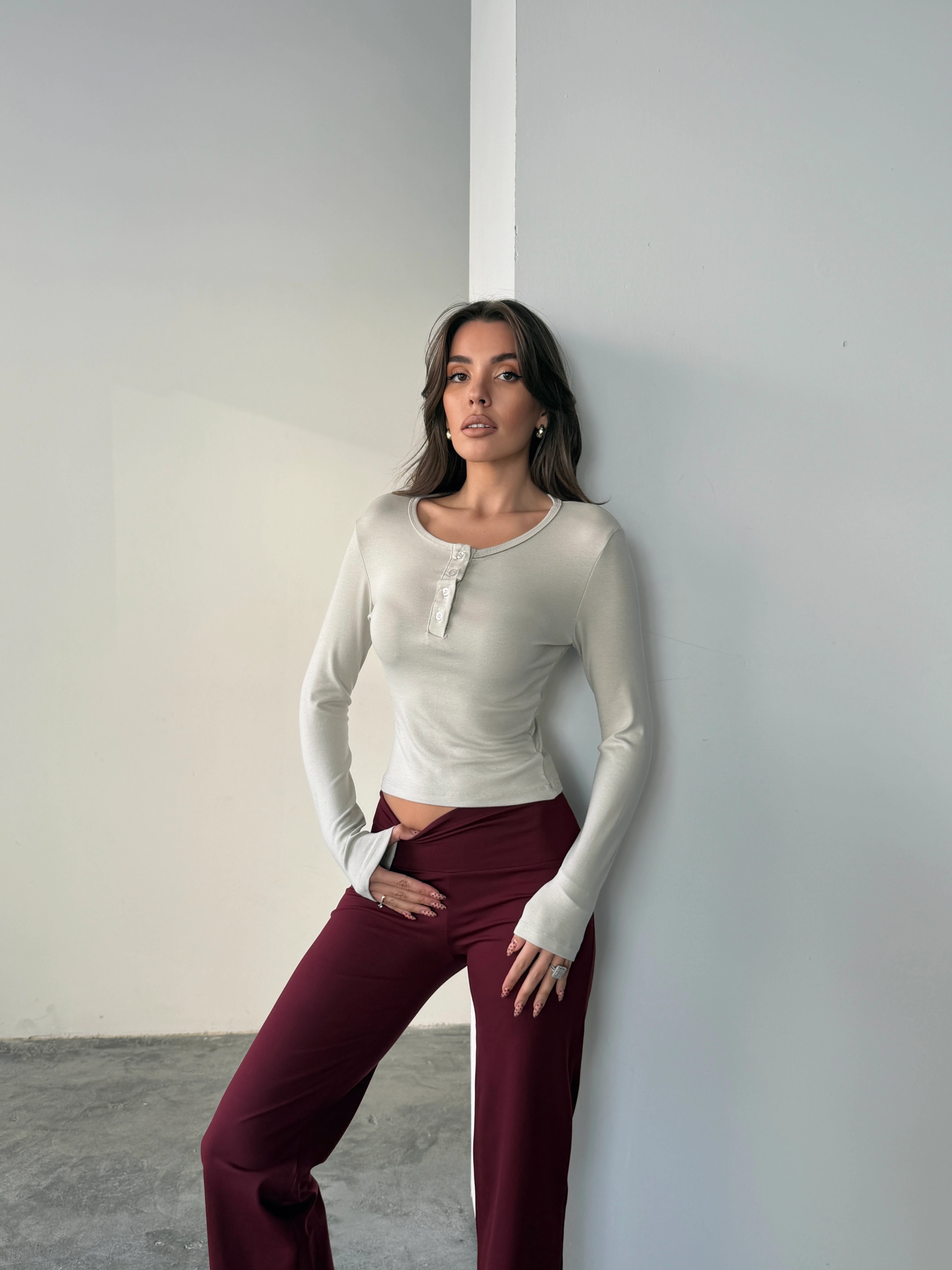 Yarım Düğmeli Bluz