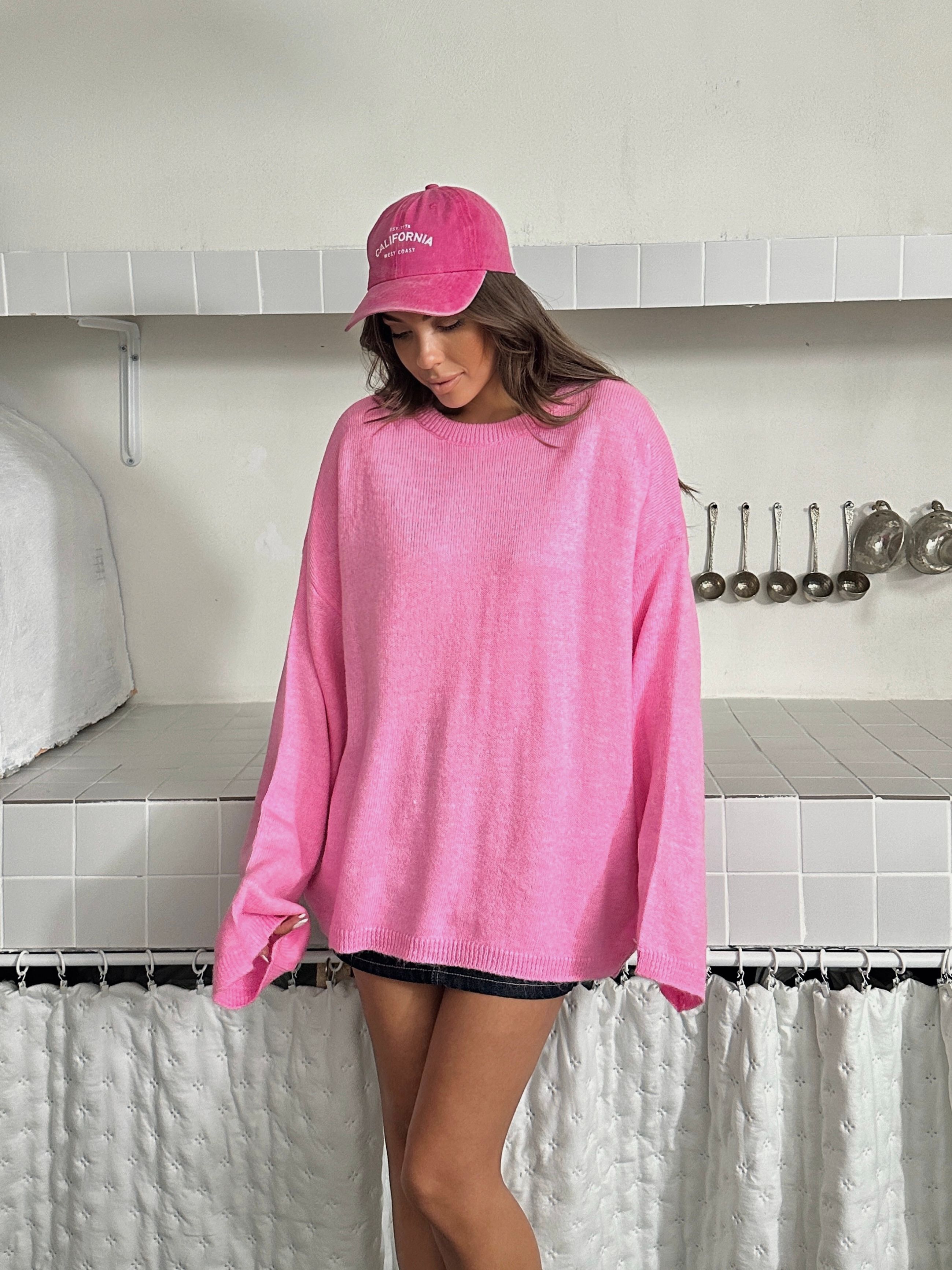 Oversize Kazak - Pembe