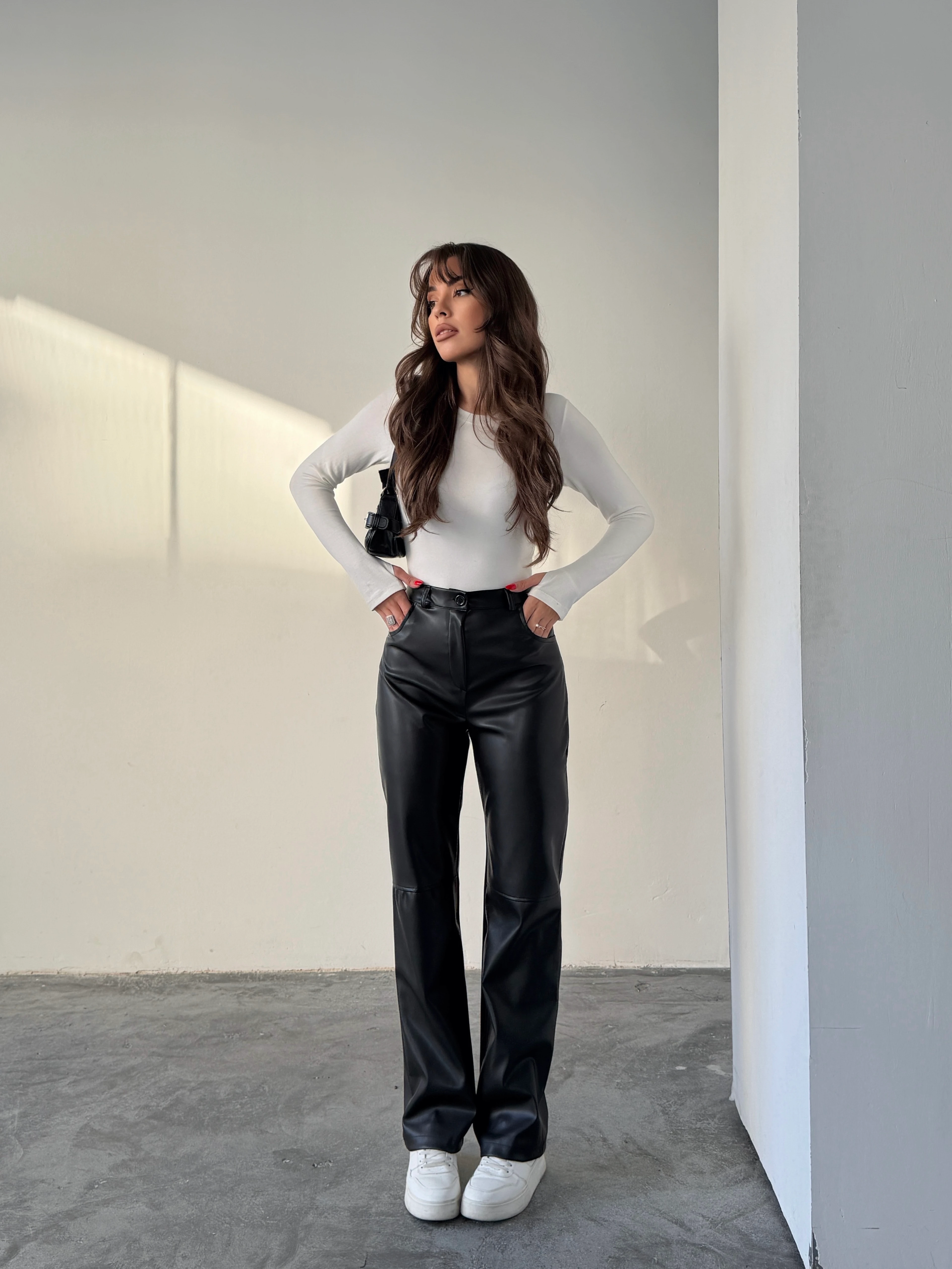 Cepli Suni Deri Pantolon