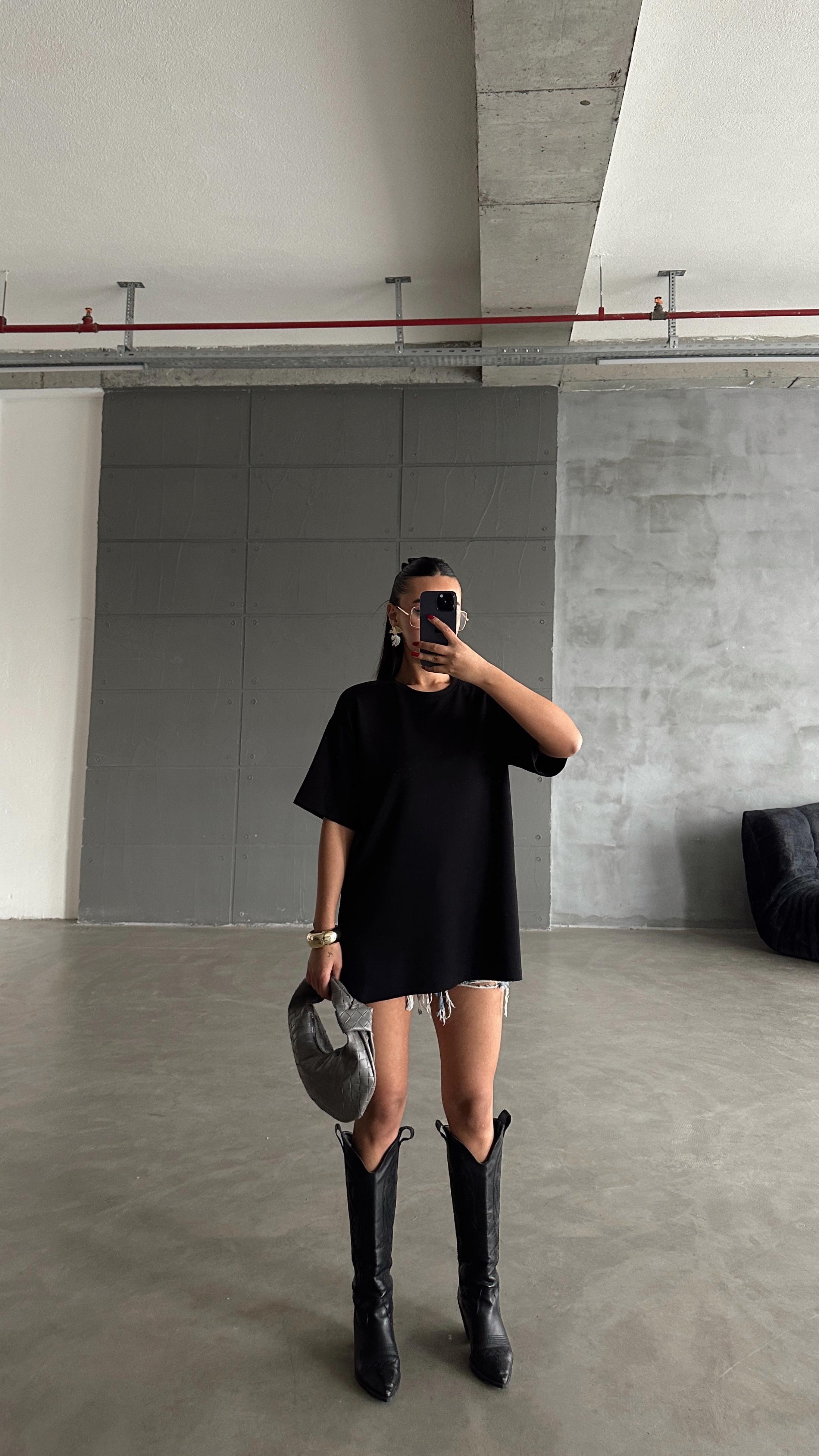 Oversize Basic - Siyah