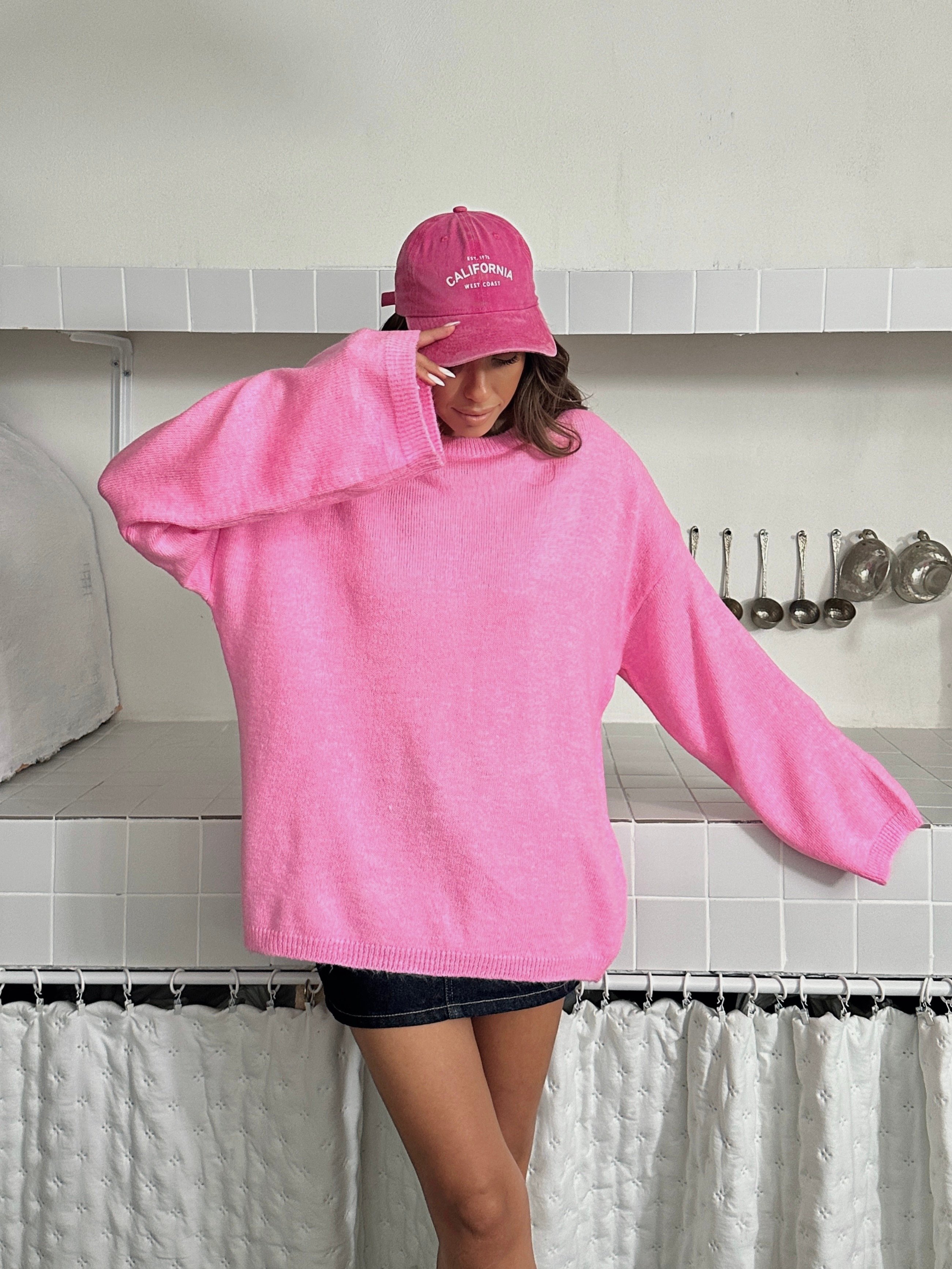 Oversize Kazak - Pembe