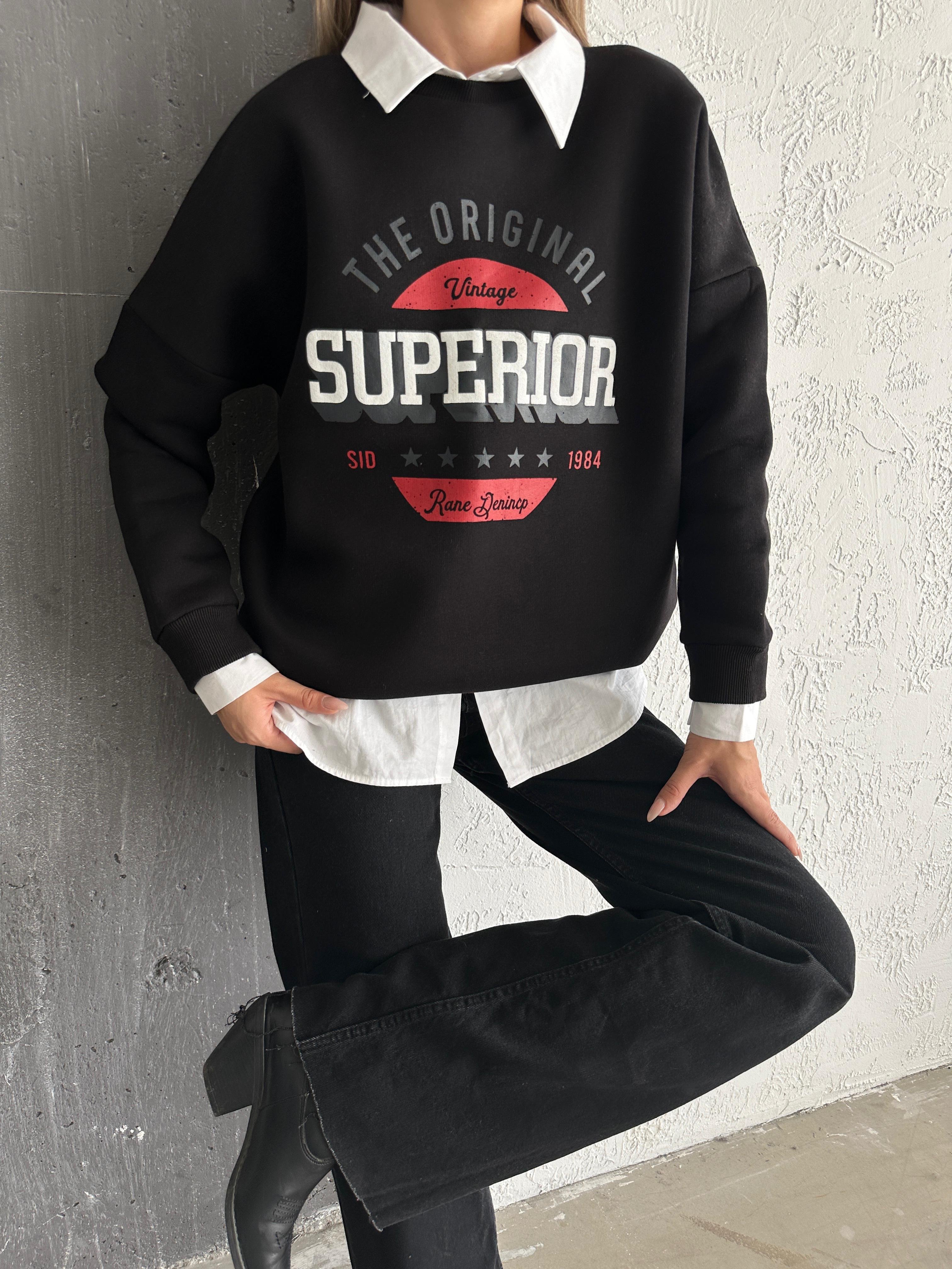 Superior Sweatshirt Siyah