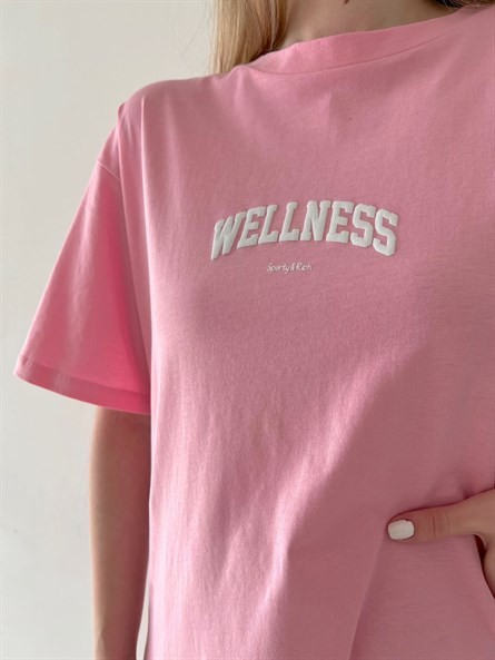 Wellness Kabartma Oversize Basic Pembe