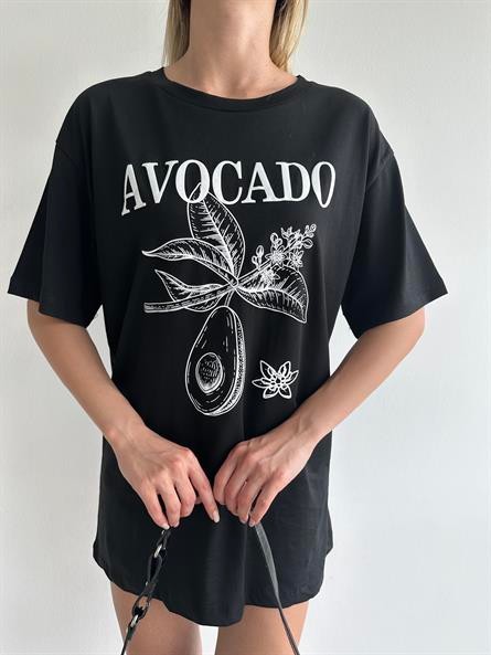 Avocado Oversize Basic Siyah