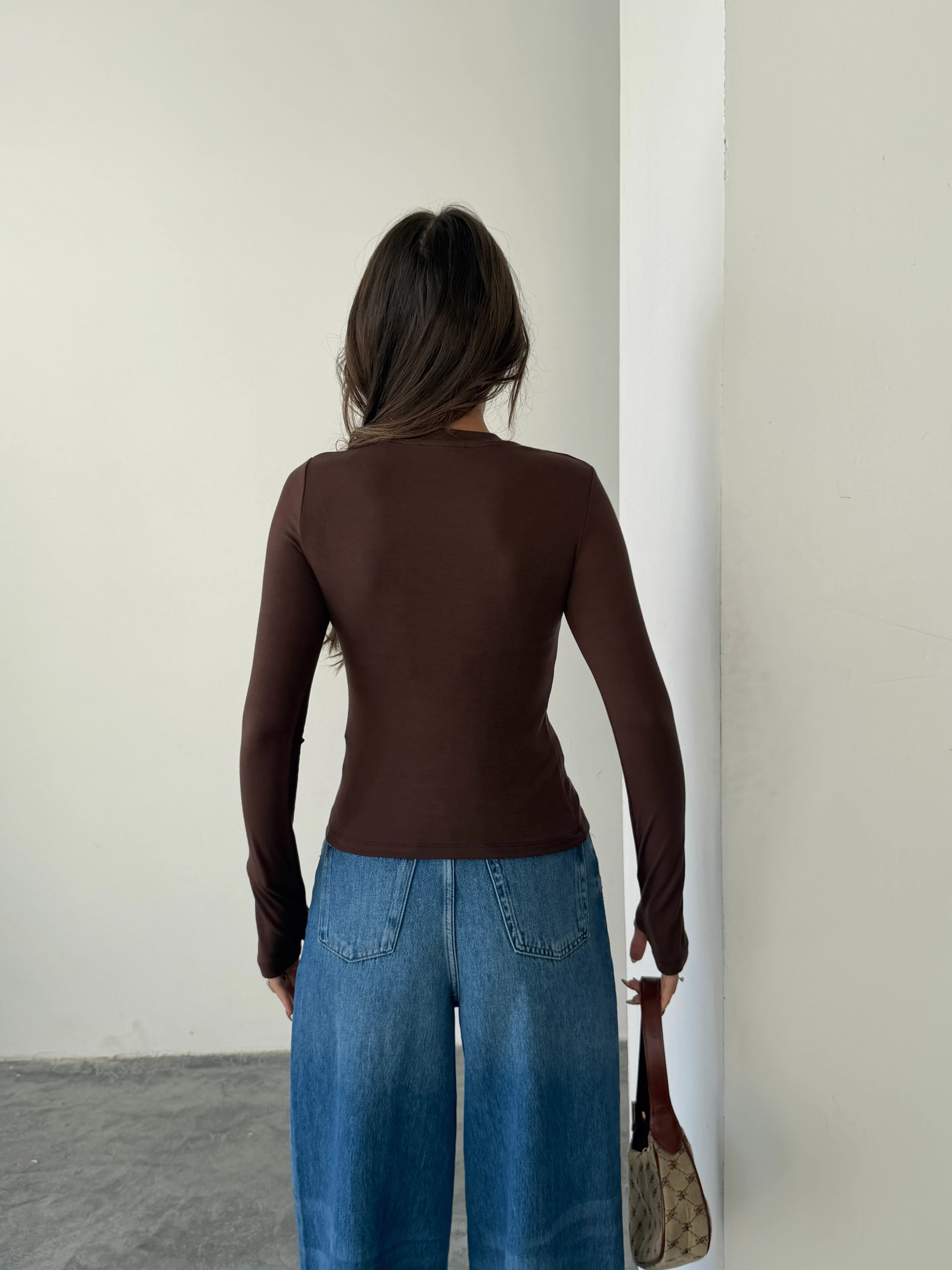 Parmak Geçirmeli Bluz