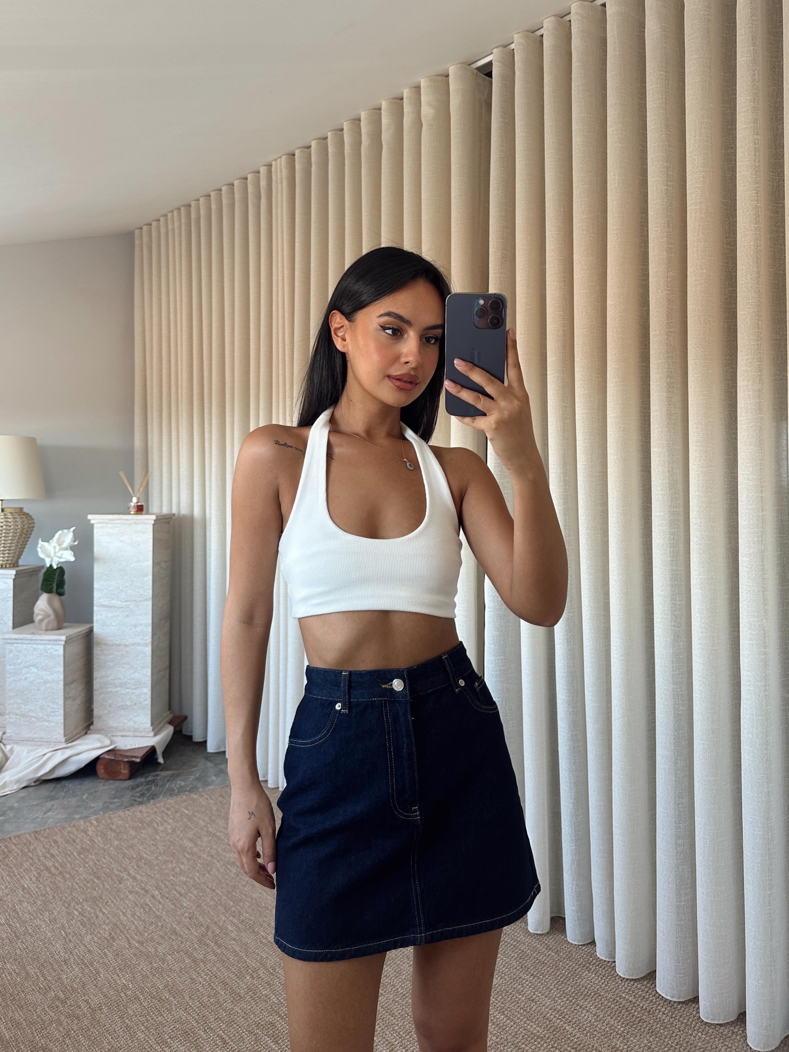 Mini Denim Etek