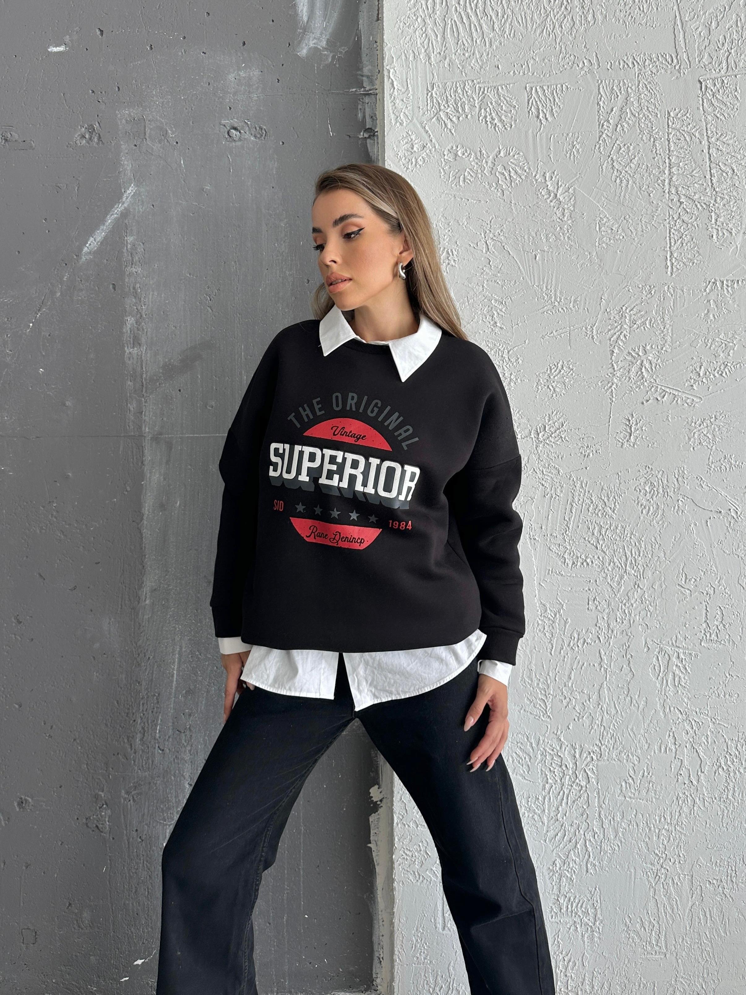 Superior Sweatshirt Siyah