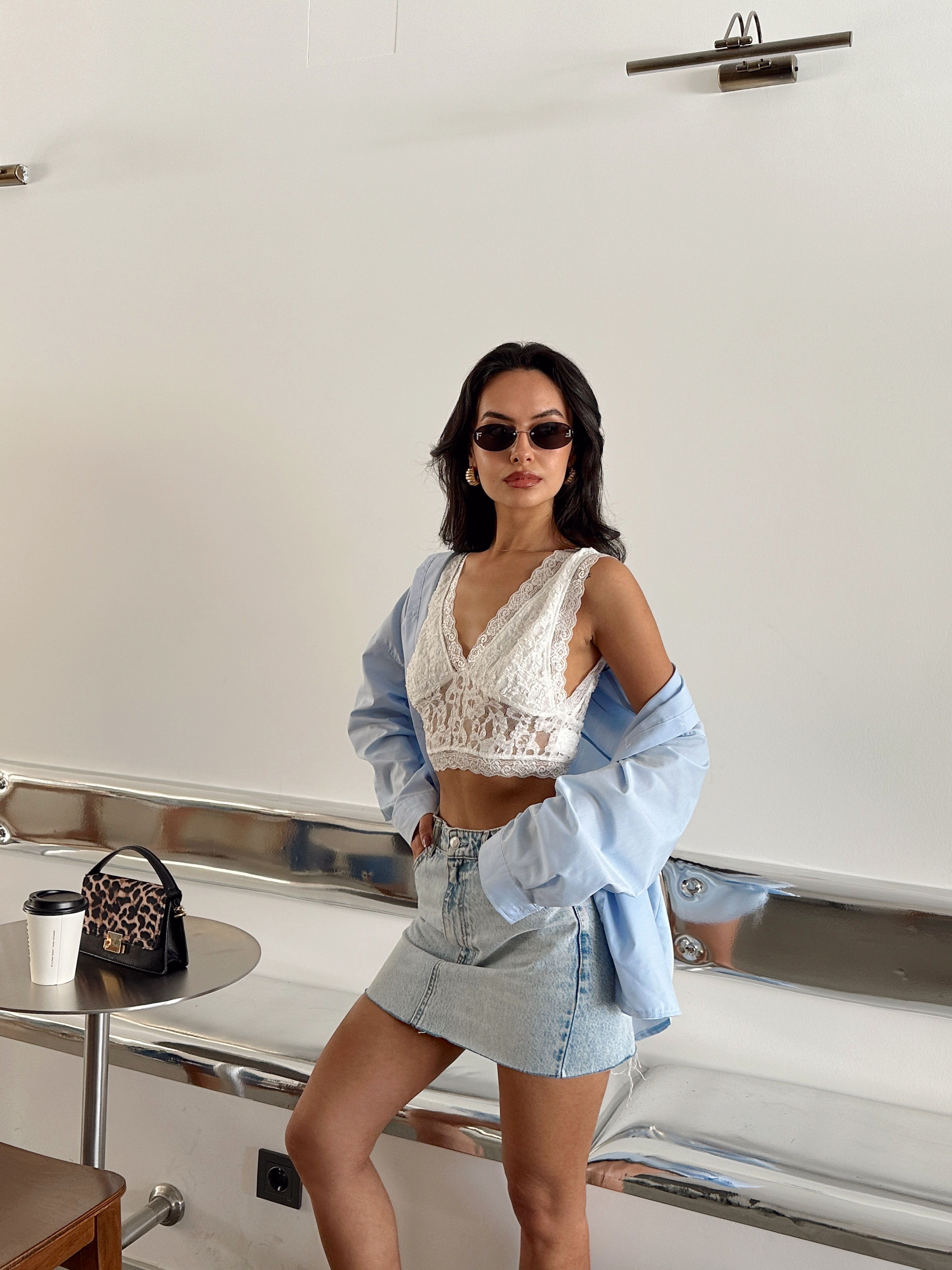 Dantelli Bralet - Beyaz