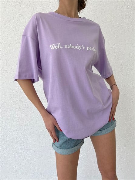 Nobody’s Perfect Oversize Basic Lila
