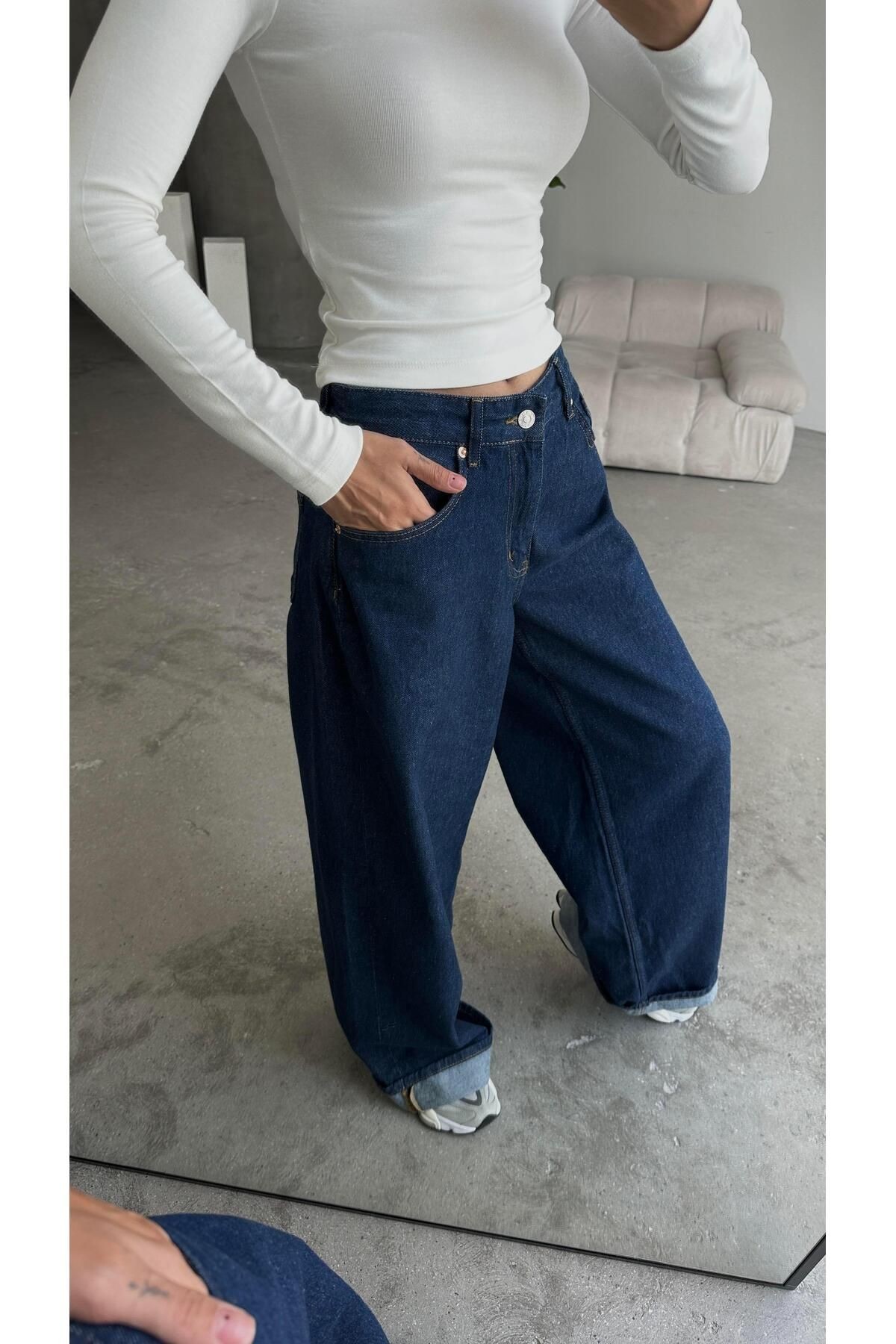 Baggy Jeans Lacivert