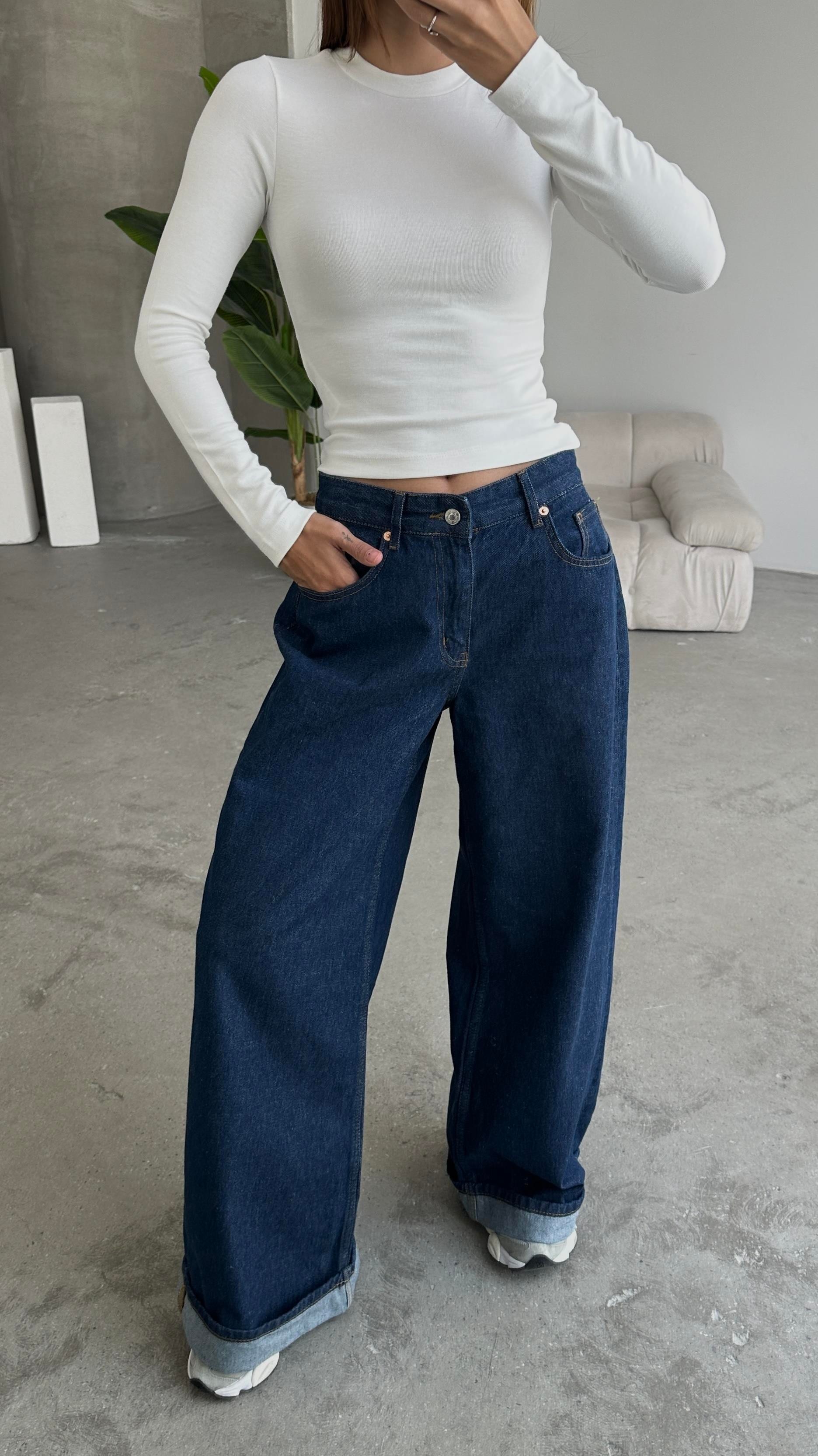 Baggy Jeans Lacivert