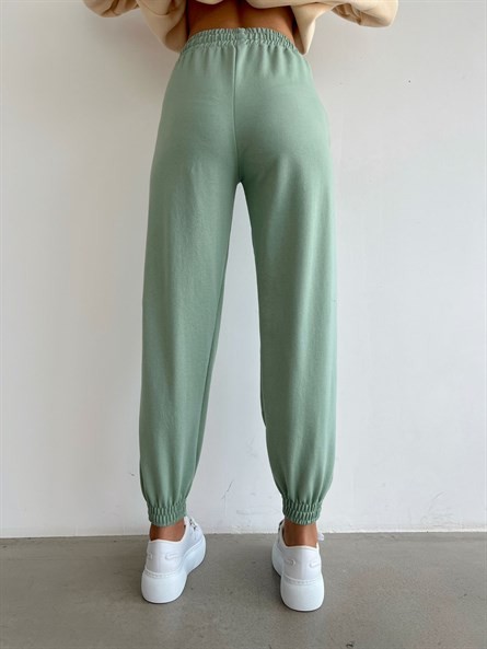 Bel Lastik Jogger Eşofman Mint