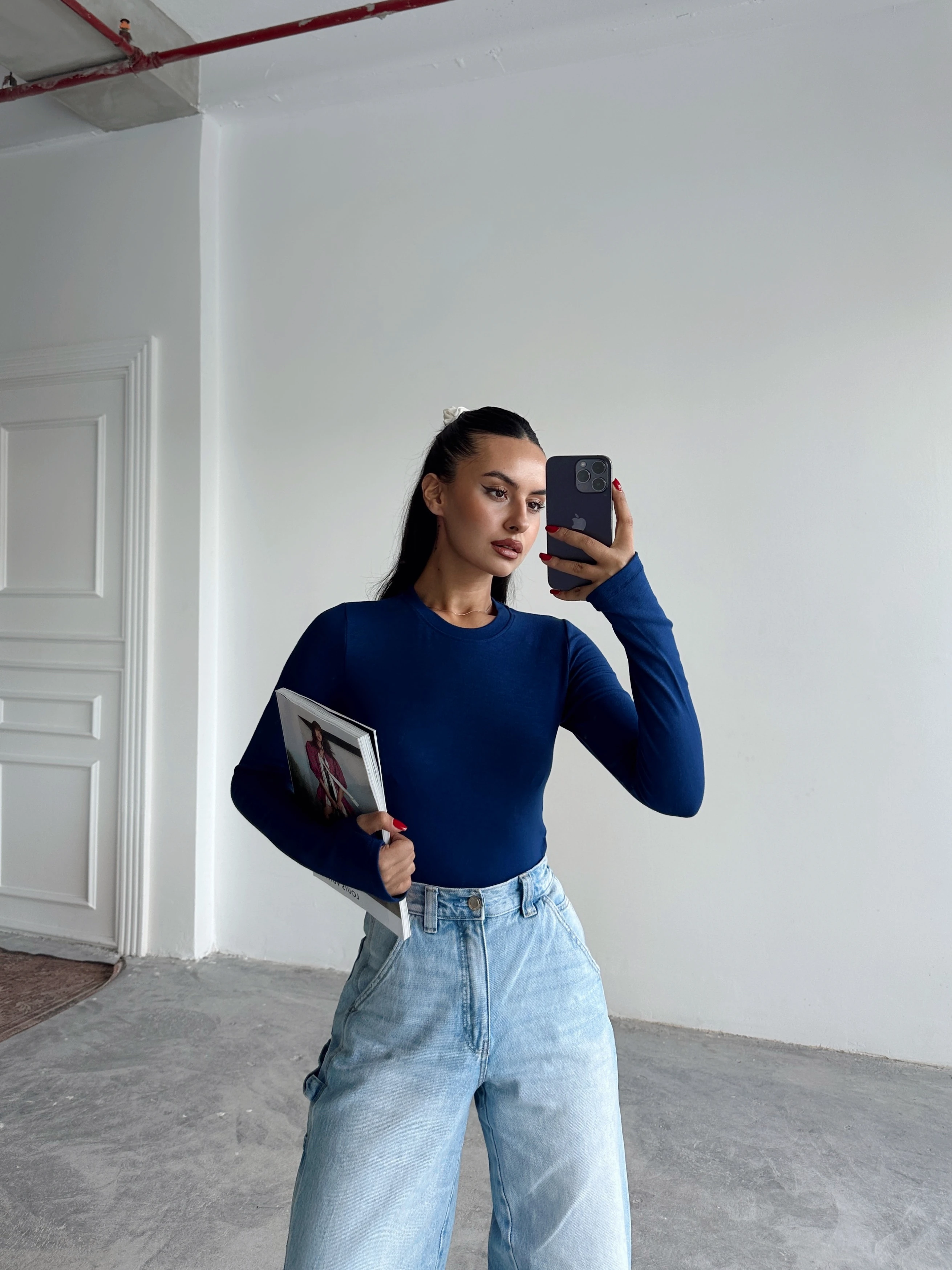 Parmak Geçirmeli Bluz