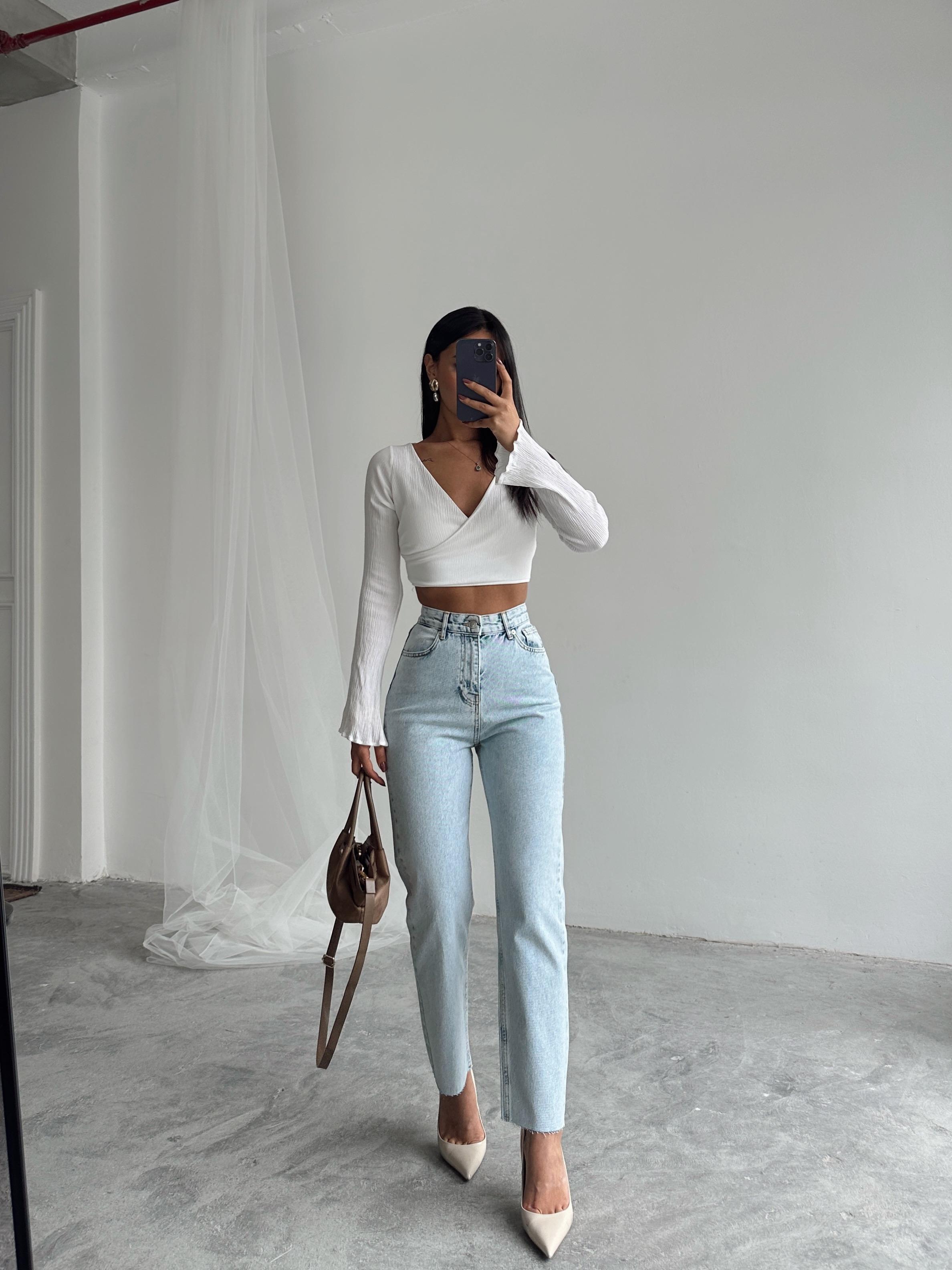 Massimo Mom Fit Jean - Buz Mavi