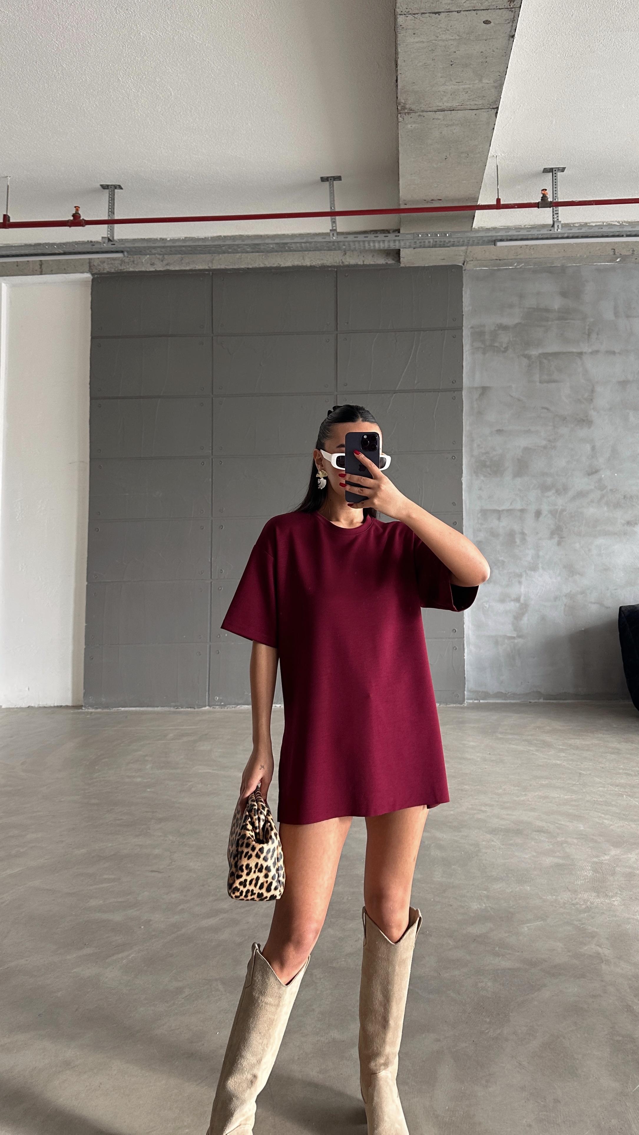 Oversize Basic - Bordo