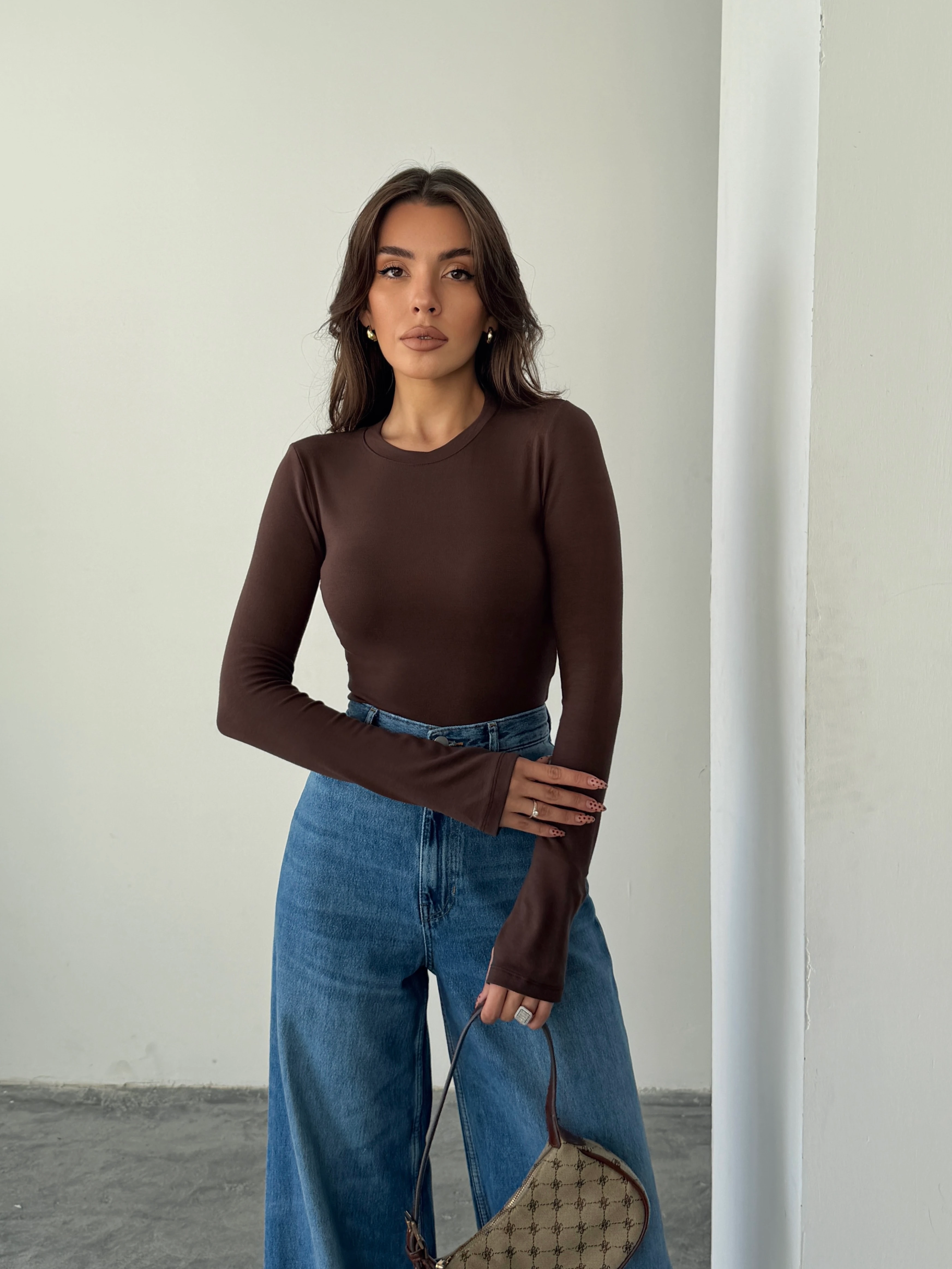 Parmak Geçirmeli Bluz