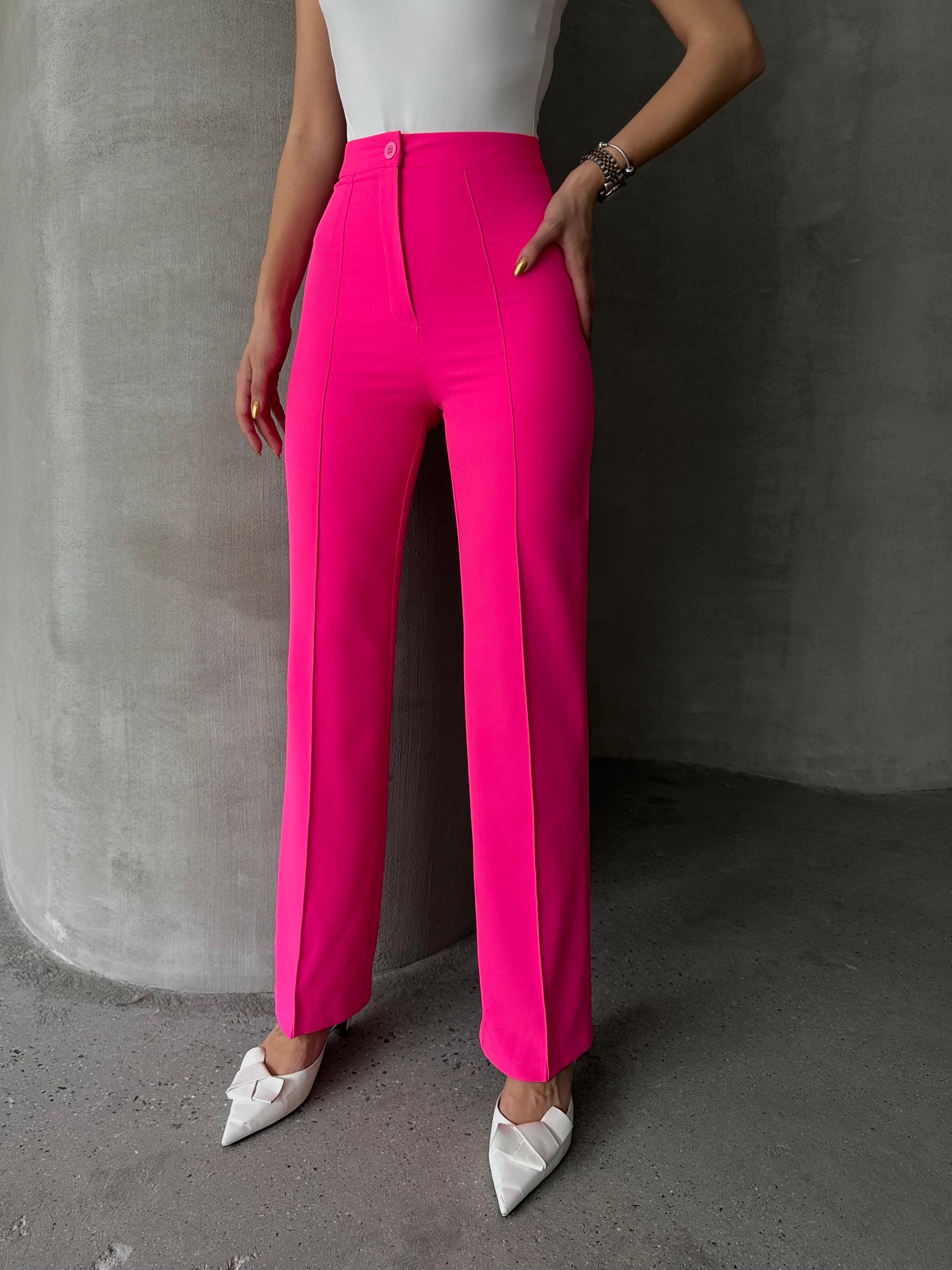 Ön Dikiş Boru Paça Kumaş Pantolon