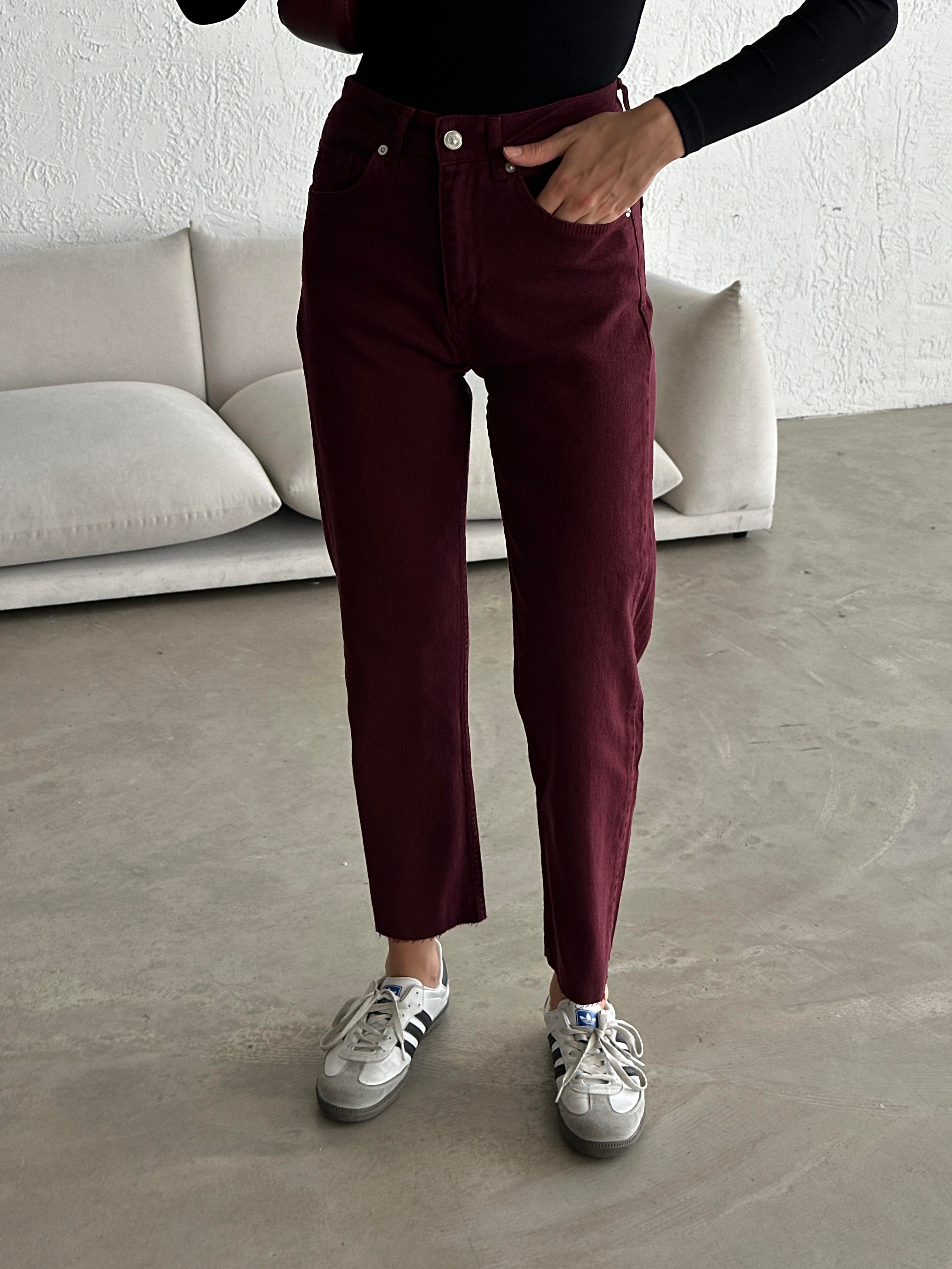 Original Straight Jeans Bordo