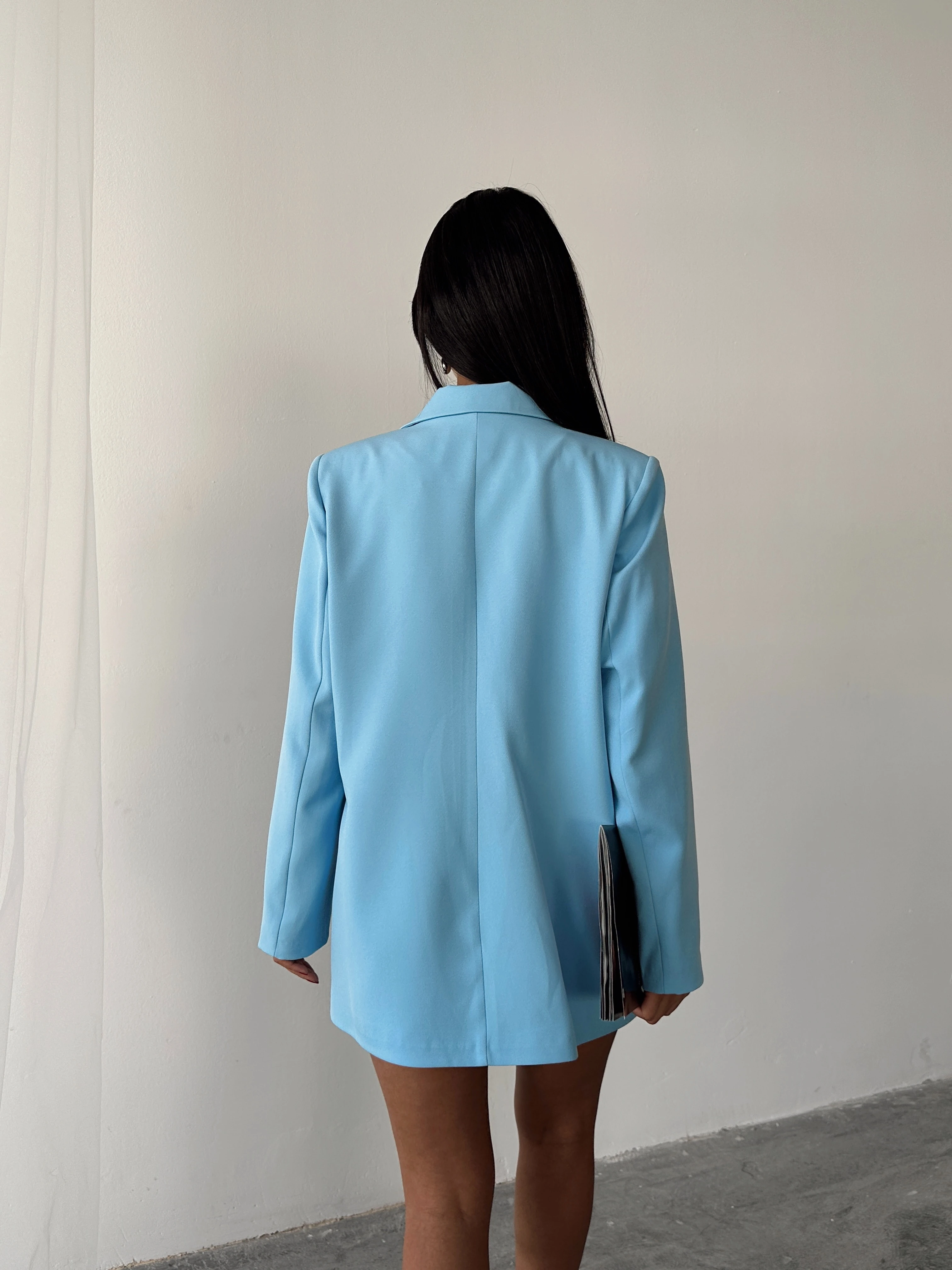 Çift Düğme Oversize Blazer 