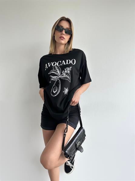 Avocado Oversize Basic Siyah