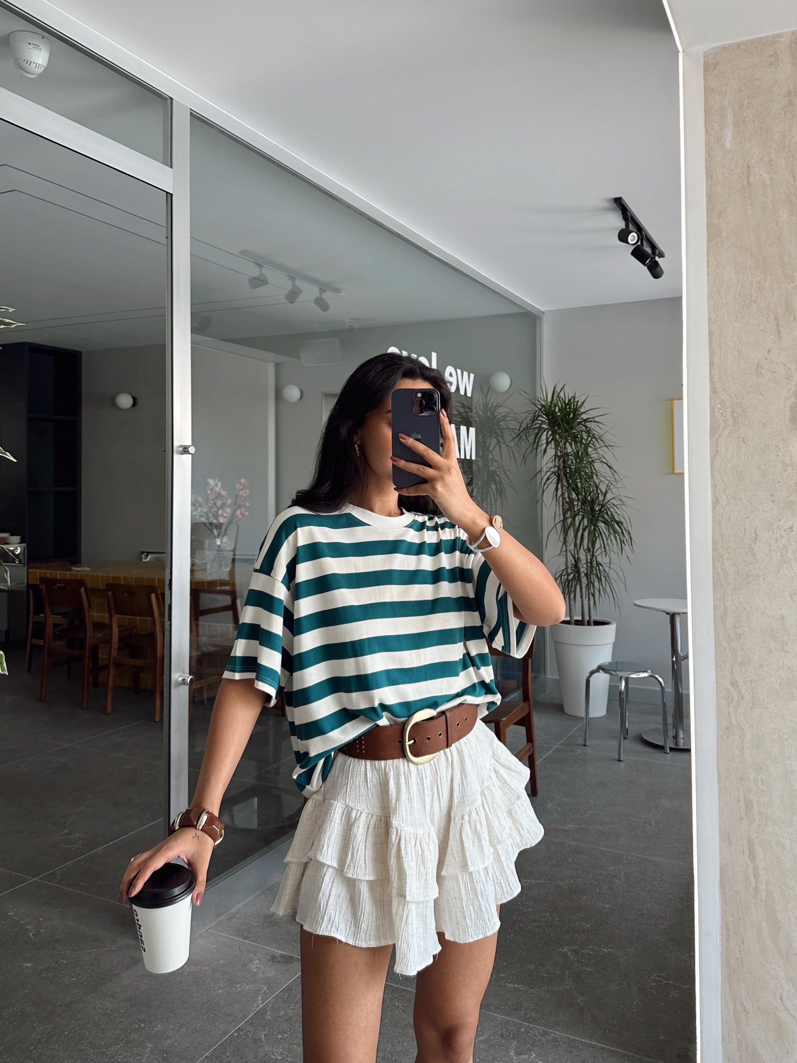 Çizgili Oversize Basic