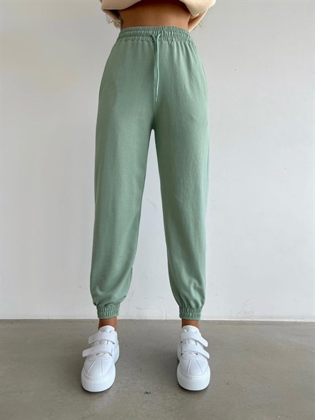 Bel Lastik Jogger Eşofman Mint