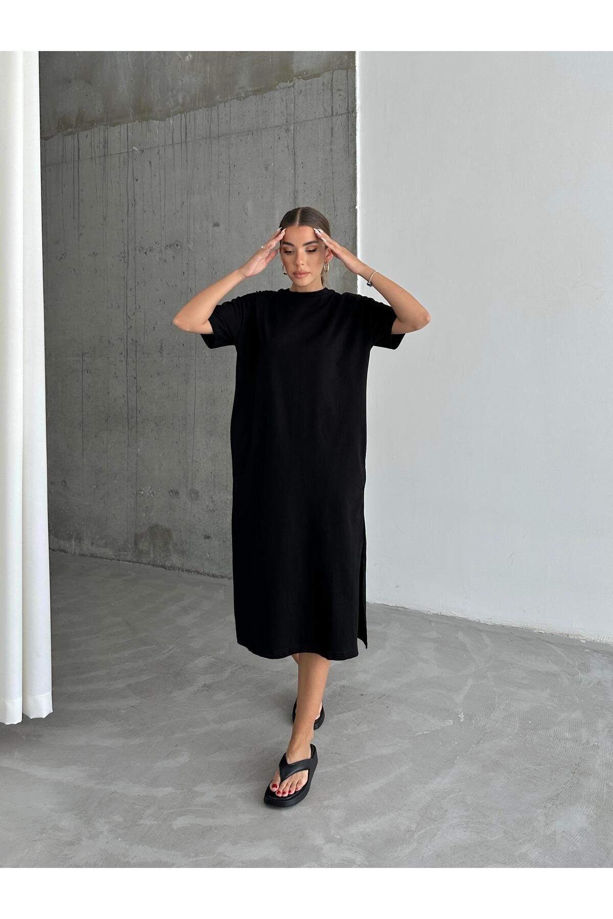 Vera Oversize Elbise Siyah