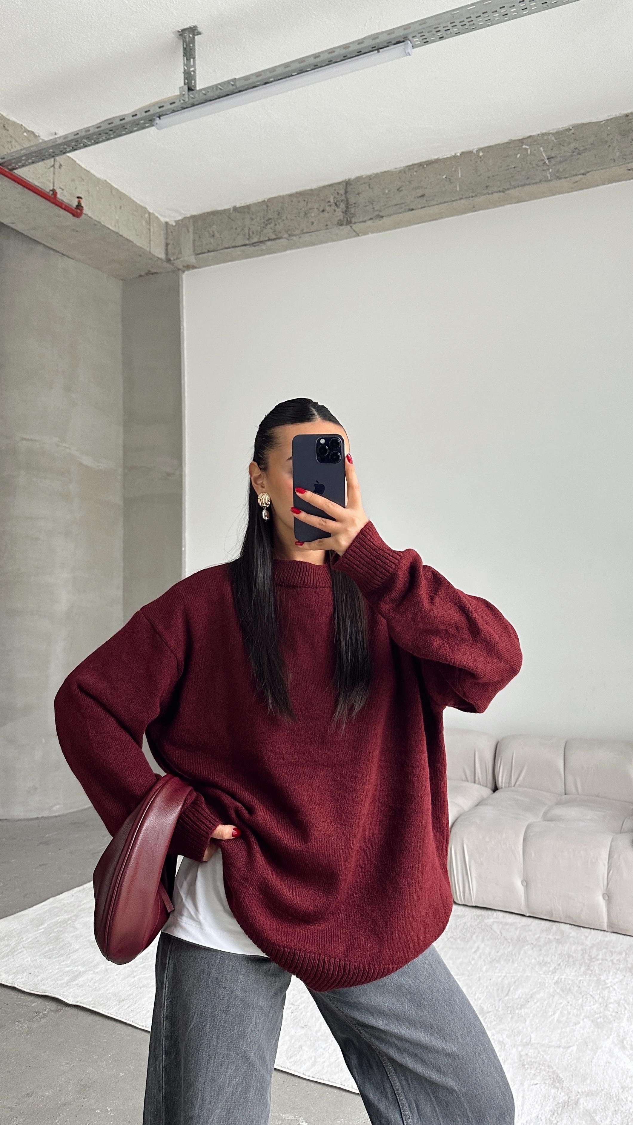 Massi Oversize Kazak - Bordo