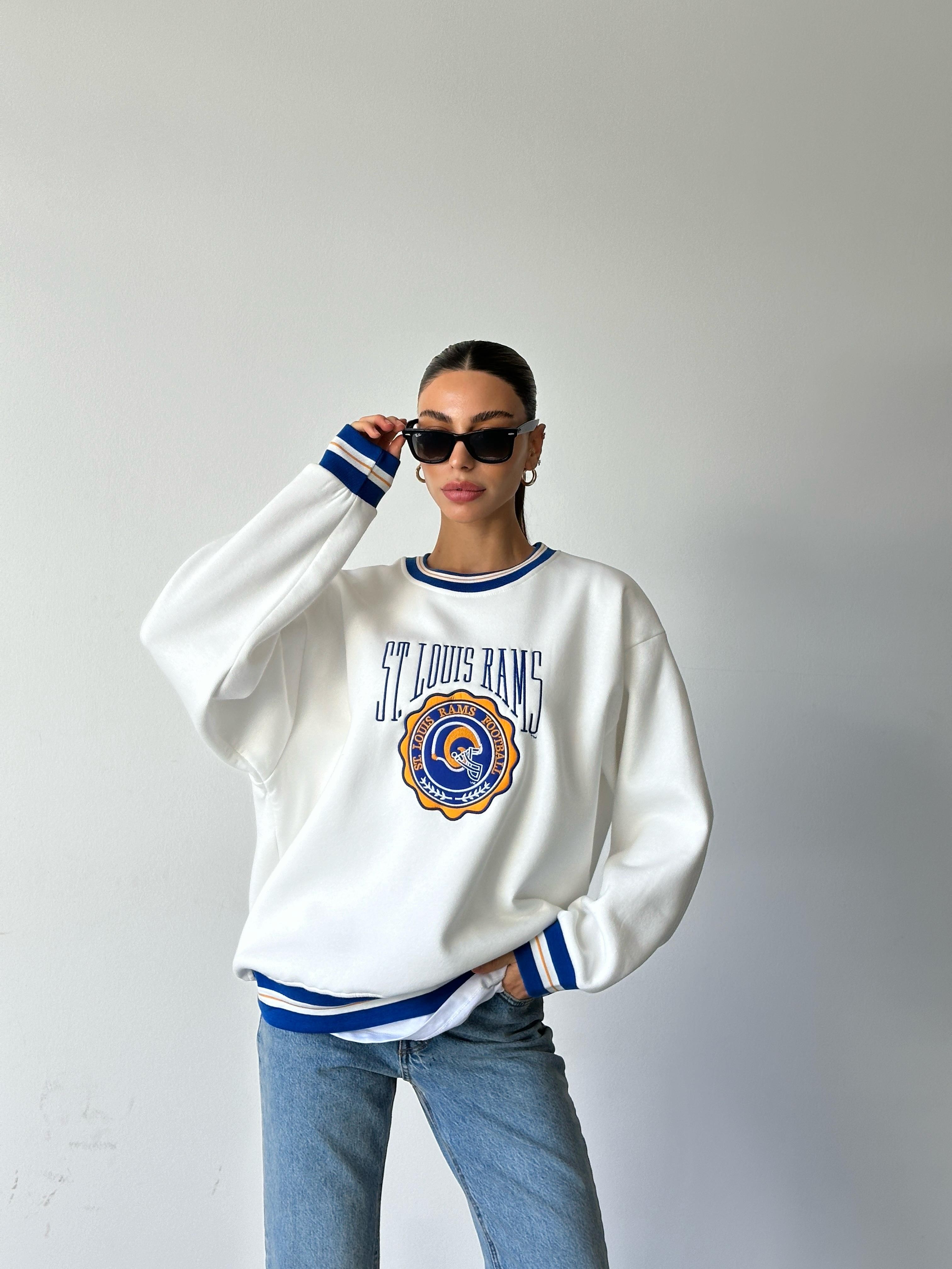 St Louis Rams Sweat Beyaz