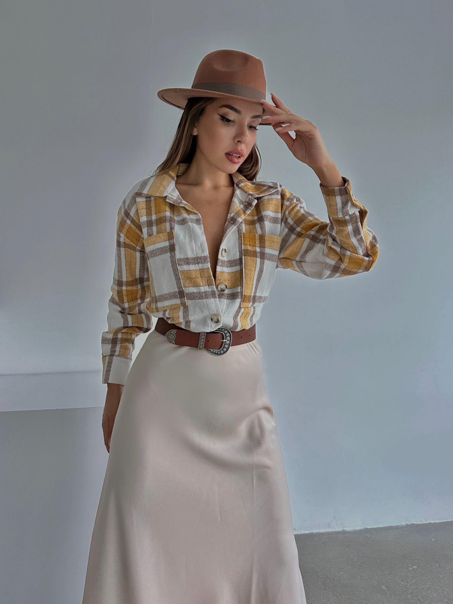 Oversize Oduncu Gömlek Sarı