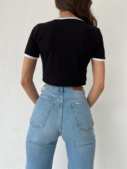 NY Basic Croptop Siyah
