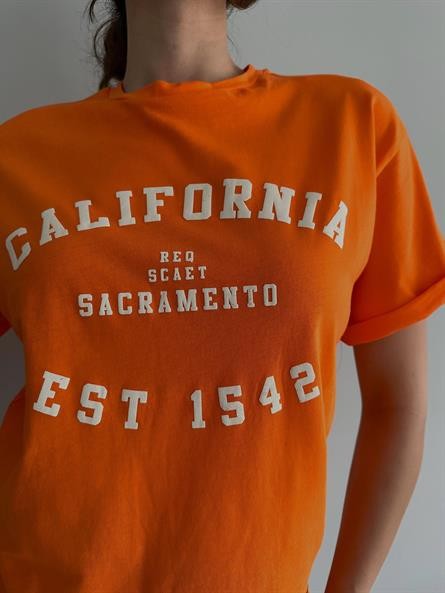 Bisiklet Yaka California Basic Turuncu