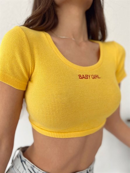 Baby Gırl Nakış Bluz Sarı