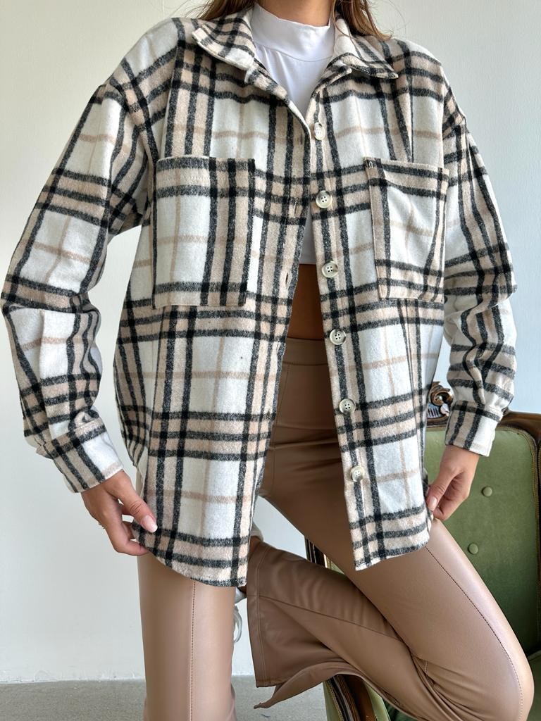 Oversize Oduncu Gömlek Siyah
