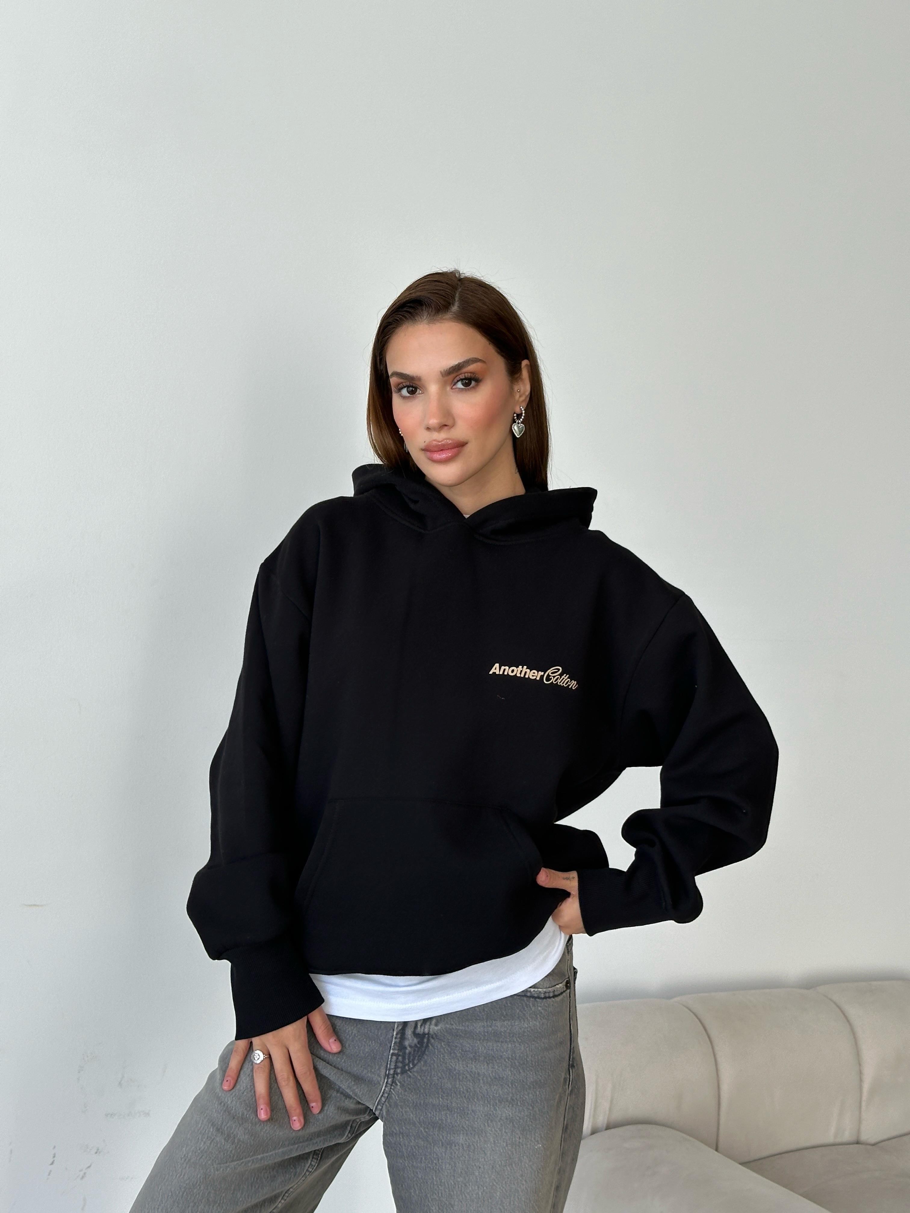 Another Kapüşonlu Sweatshirt Siyah