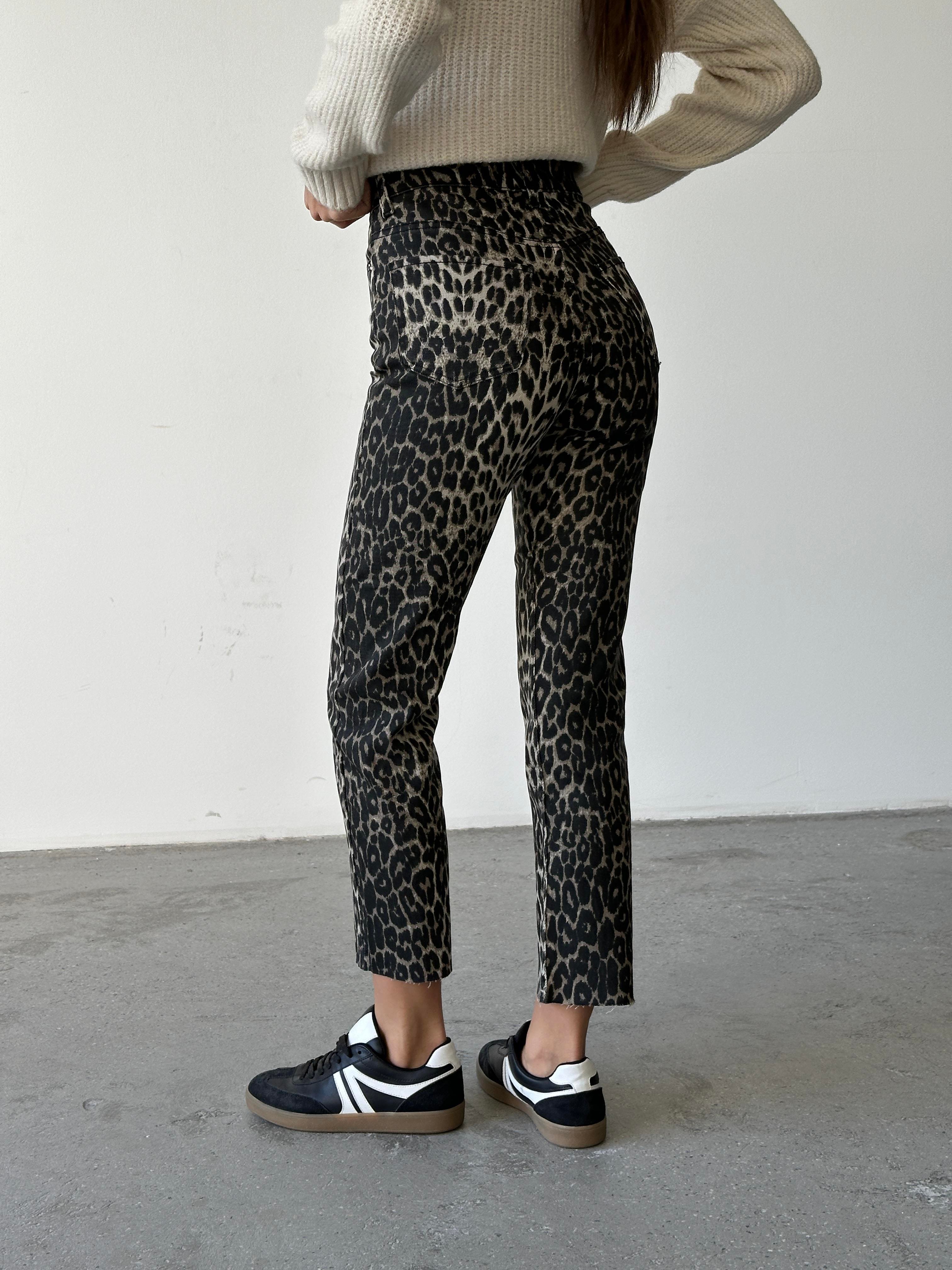 Original Straight Jeans Leopar