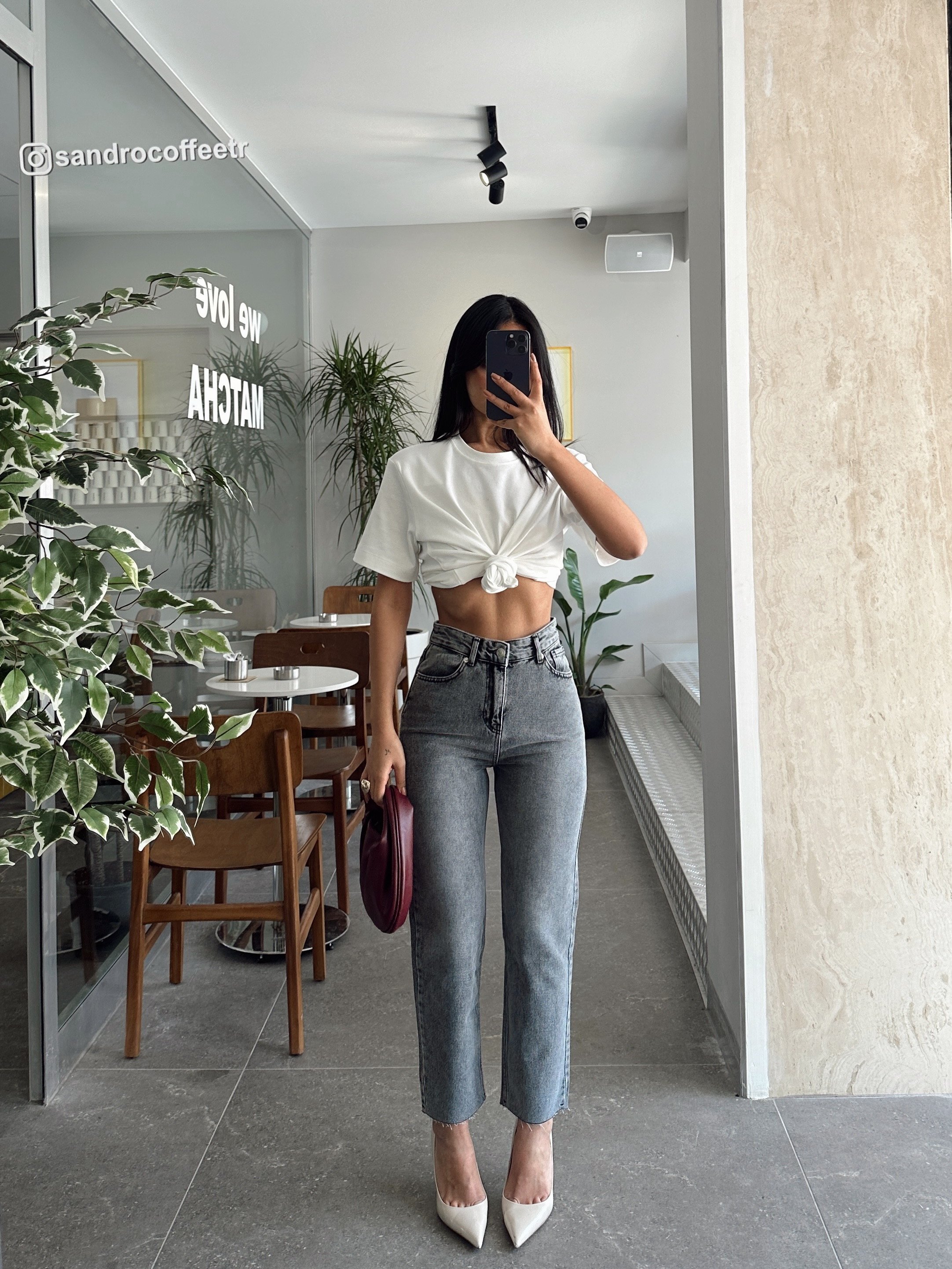 Massimo Mom Fit Jean - Füme