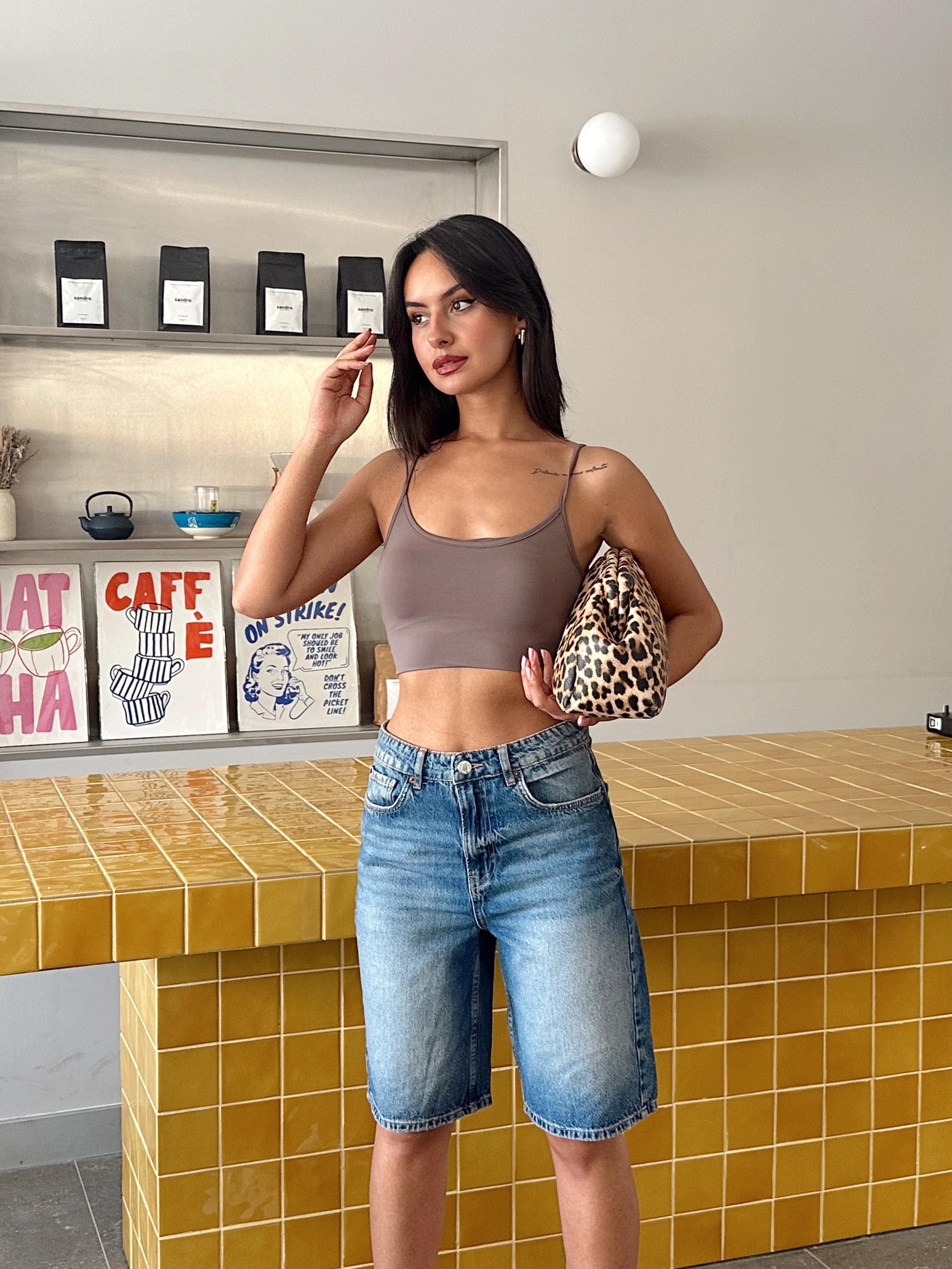 Denim Bermuda  - Mavi