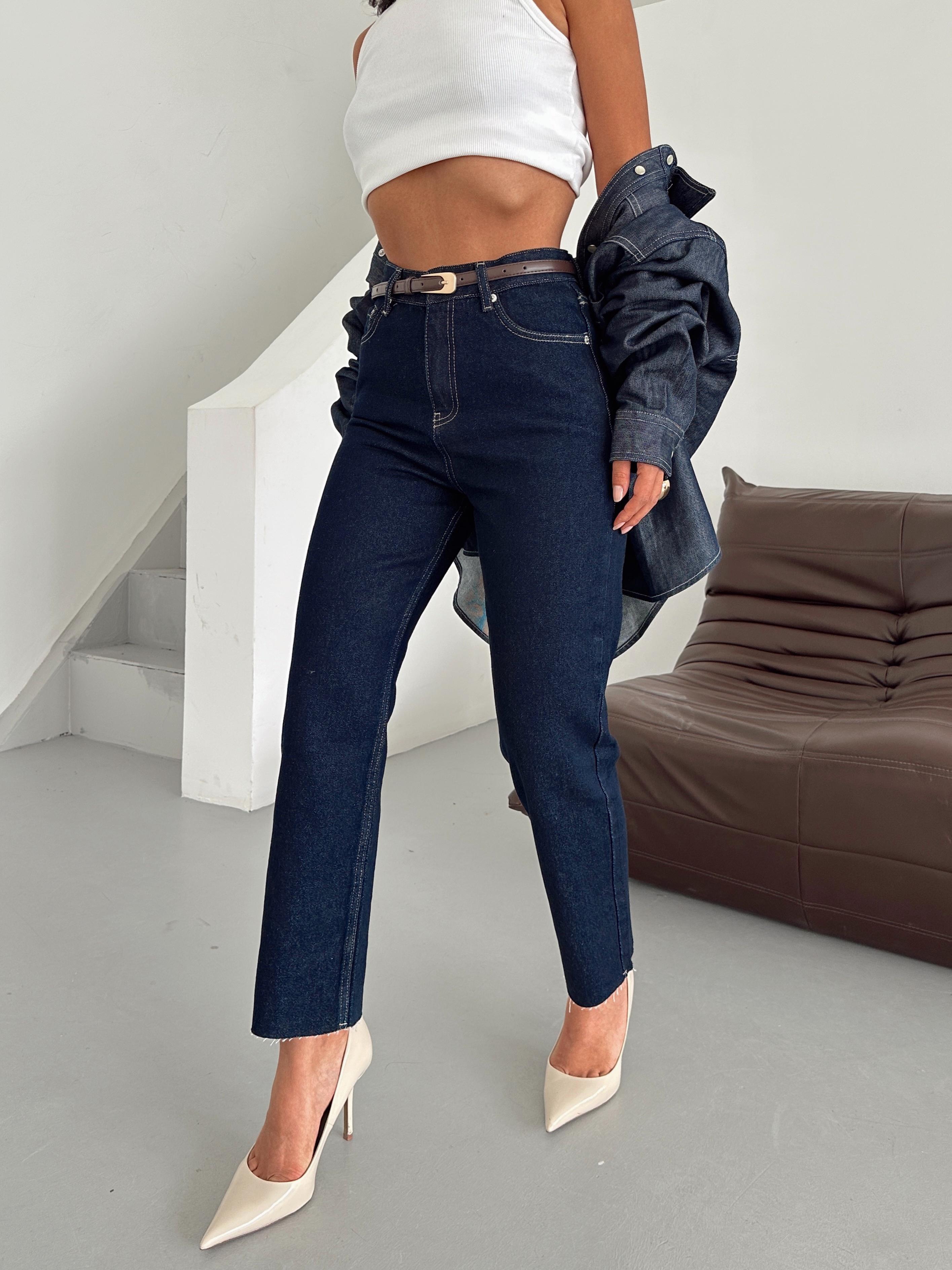 Massimo Mom Fit Jean - Dark Blue